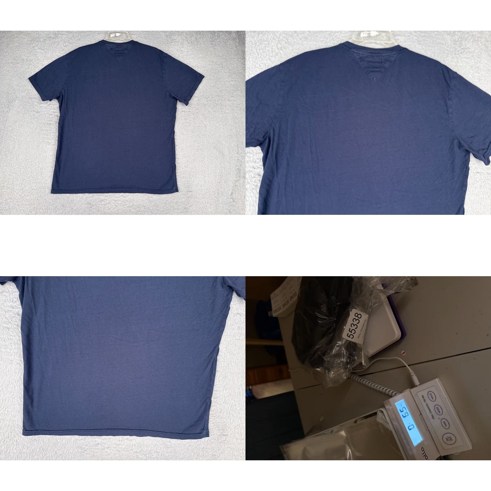 Tommy Hilfiger VINTAGE Tommy Hilfiger Jeans Shirt Adult XL Blue Short Sleeve Crew Neck Cotton Size US XL / EU 56 / 4 - 9 Thumbnail