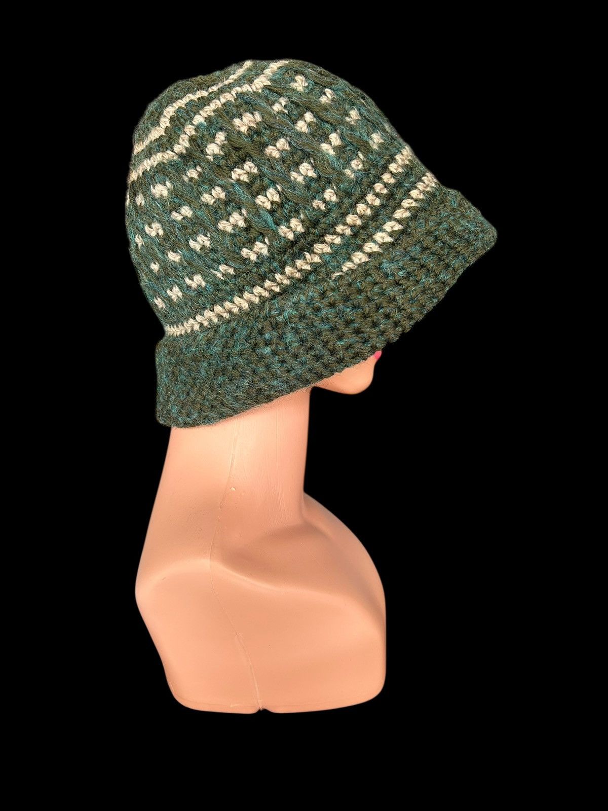 Kapital Crochet Knitted Handmade hairy Big Beanie Hats Size ONE SIZE - 2 Thumbnail