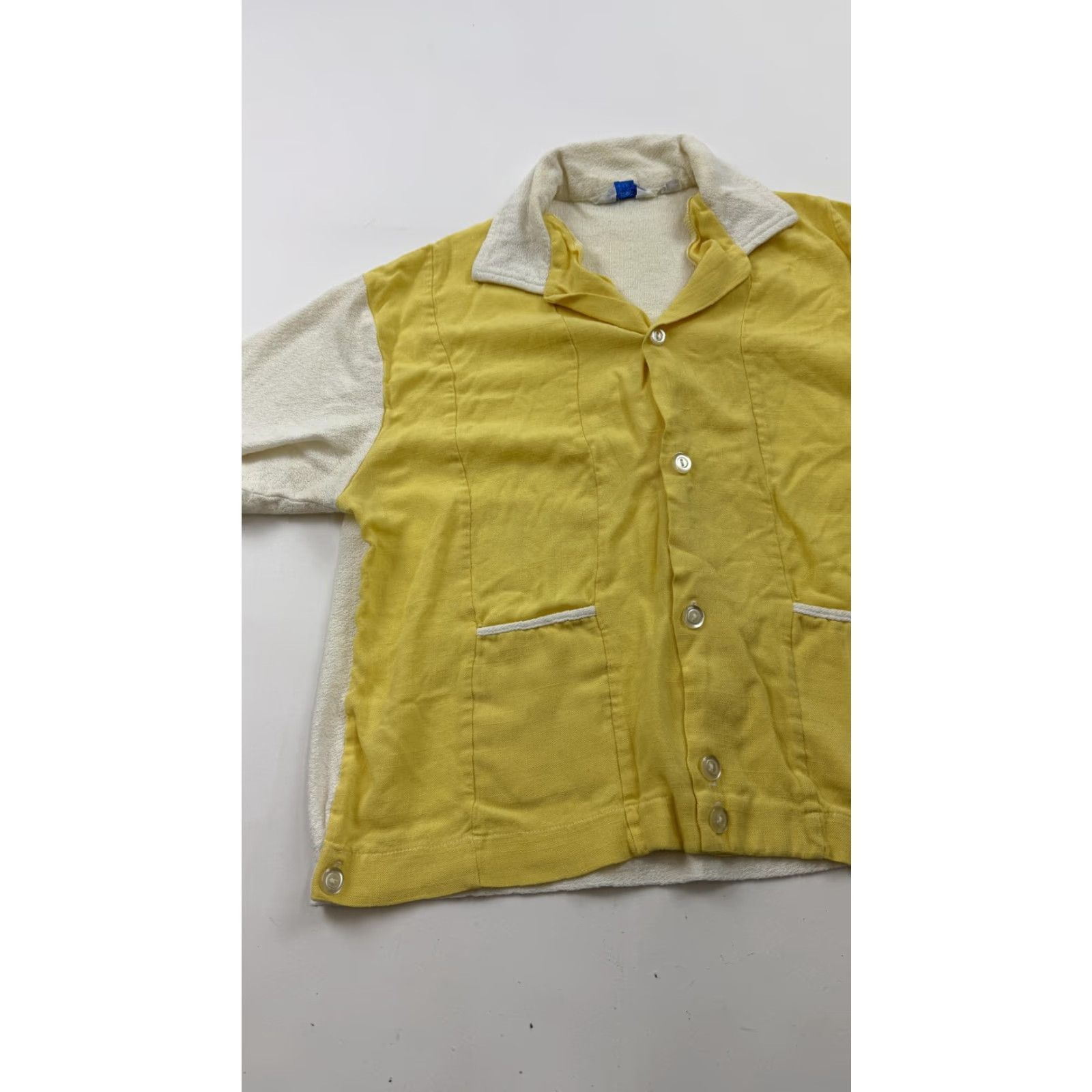 Vintage VINTAGE Penney's Casuals Shirt Womens Medium Yellow White Camp 50s Size M / US 6-8 / IT 42-44 - 3 Thumbnail