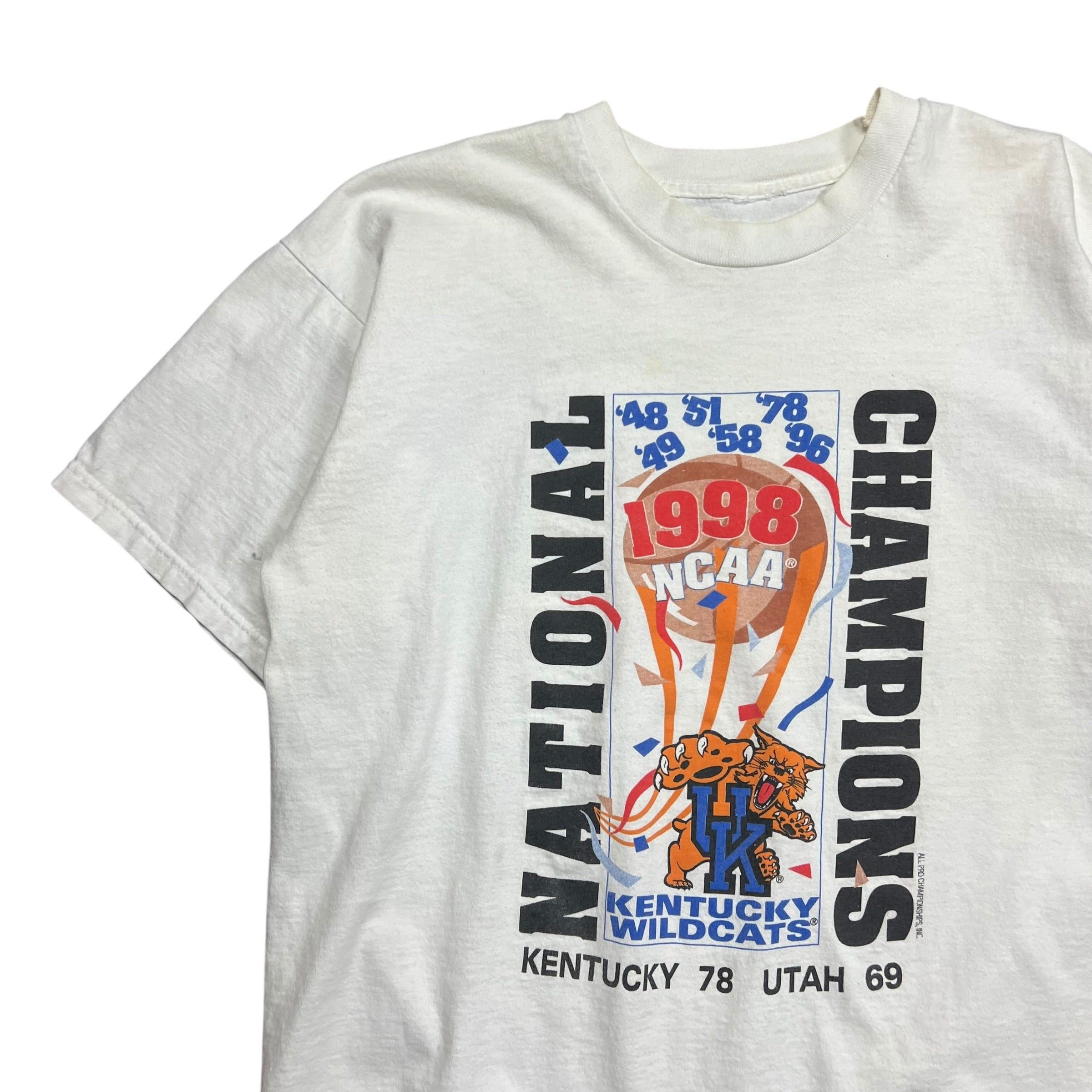 NCAA 1998 Kentucky Wildcats NCAA National Champions T-shirt - L Size US L / EU 52-54 / 3 - 2 Thumbnail