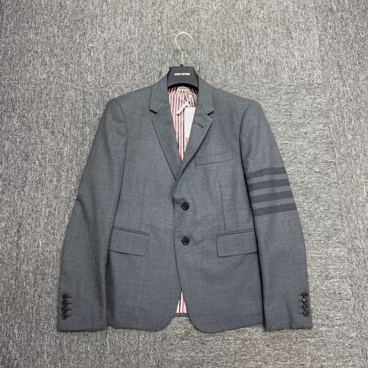 Thom Browne Thom Browne Striped Wool Suit Jacket. Size US L / EU 52-54 / 3 - 1 Thumbnail