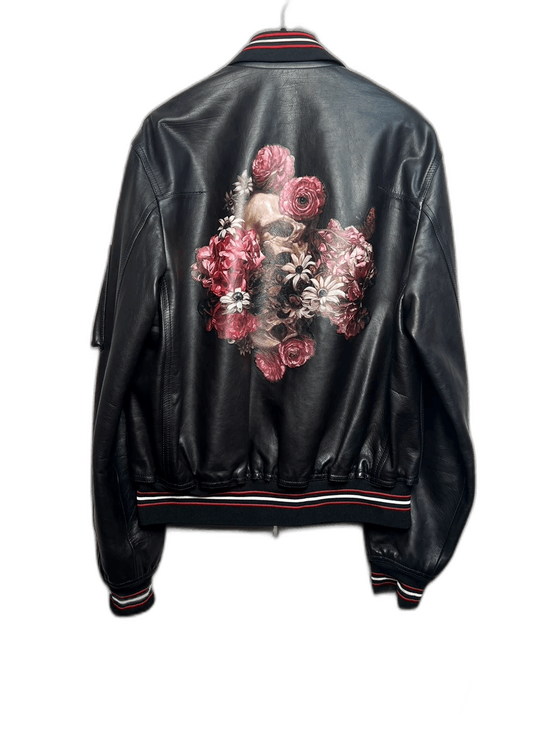 Dior Dior Skeleton Rose Flight Leather Jacket Size US M / EU 48-50 / 2 - 1 Thumbnail