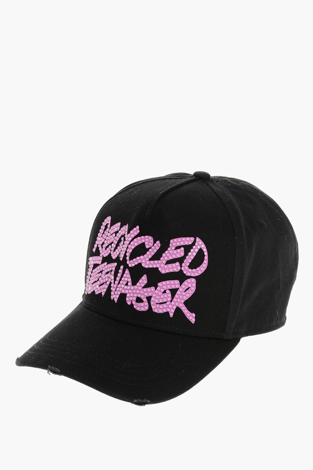 Dsquared2 Baseball Cap RECYCLED TEENEGER in Solid Color with Strass Detail Size ONE SIZE - 1 Thumbnail