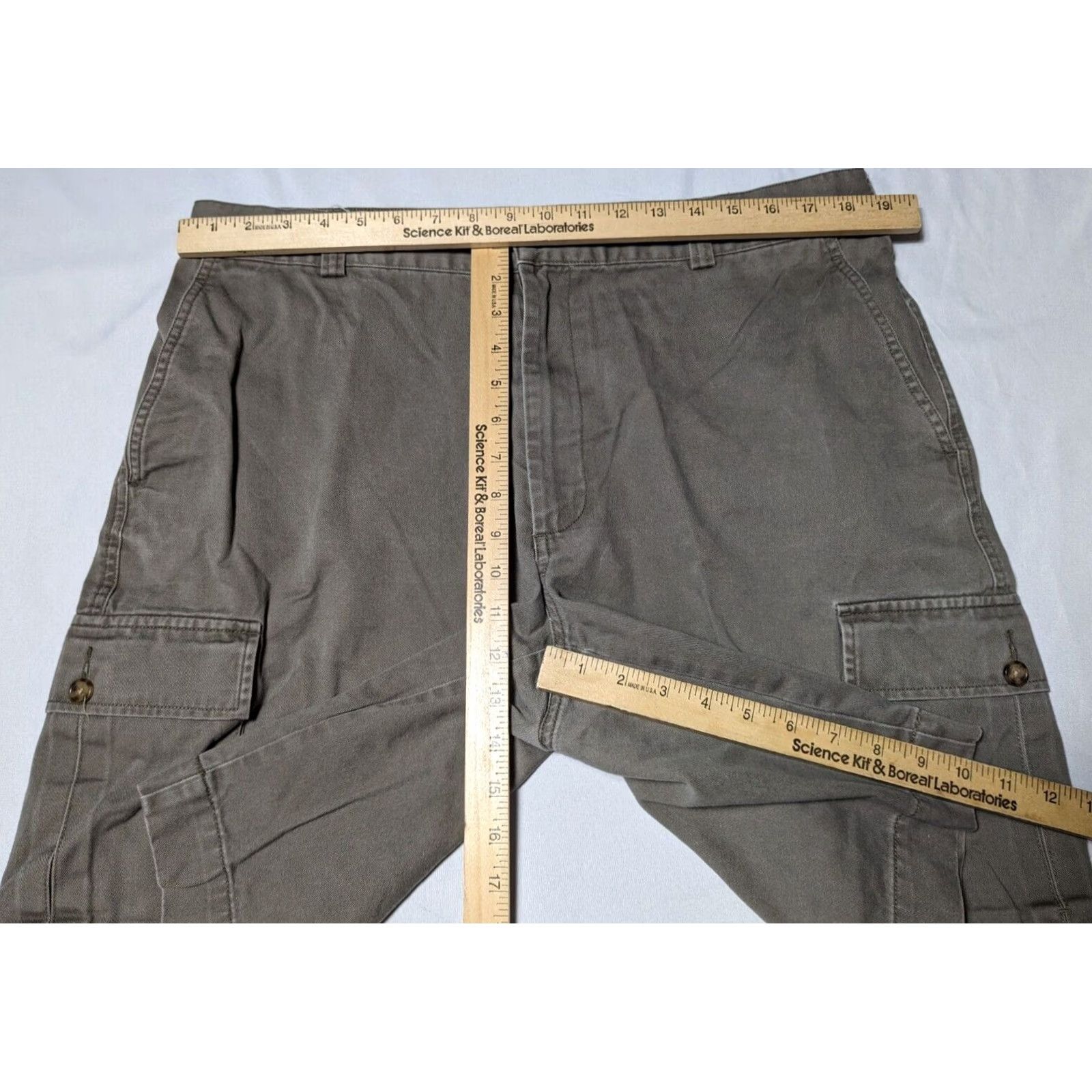 Jos. A. Bank JOS. A. BANK Men Cargo Shorts 10" 38 Taupe 100% Cotton Brown Regular Size Size US 38 / EU 54 - 5 Thumbnail