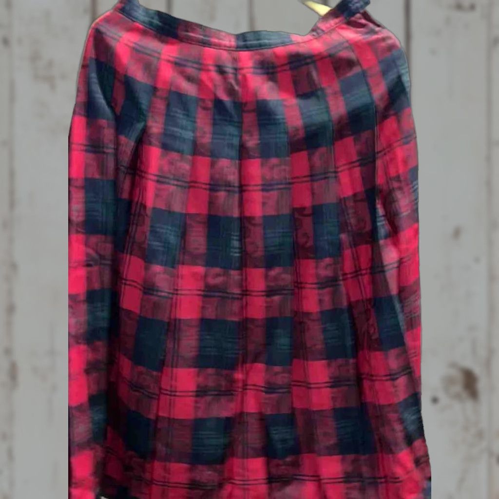 Pendleton VINTAGE Pendleton Plaid Wool Long Skirt 14 Plus Modest Pleated Zip Button Closure Womens Menus? Size 36" / US 14 / IT 50 - 1 Thumbnail
