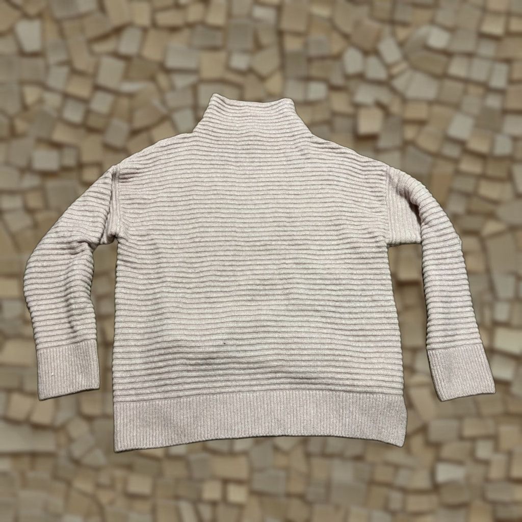 New Republic REPUBLIC Sweater Women's Small Pink Turtleneck Pullover Long Sleeve Ribbed Size S / US 4 / IT 40 - 1 Thumbnail
