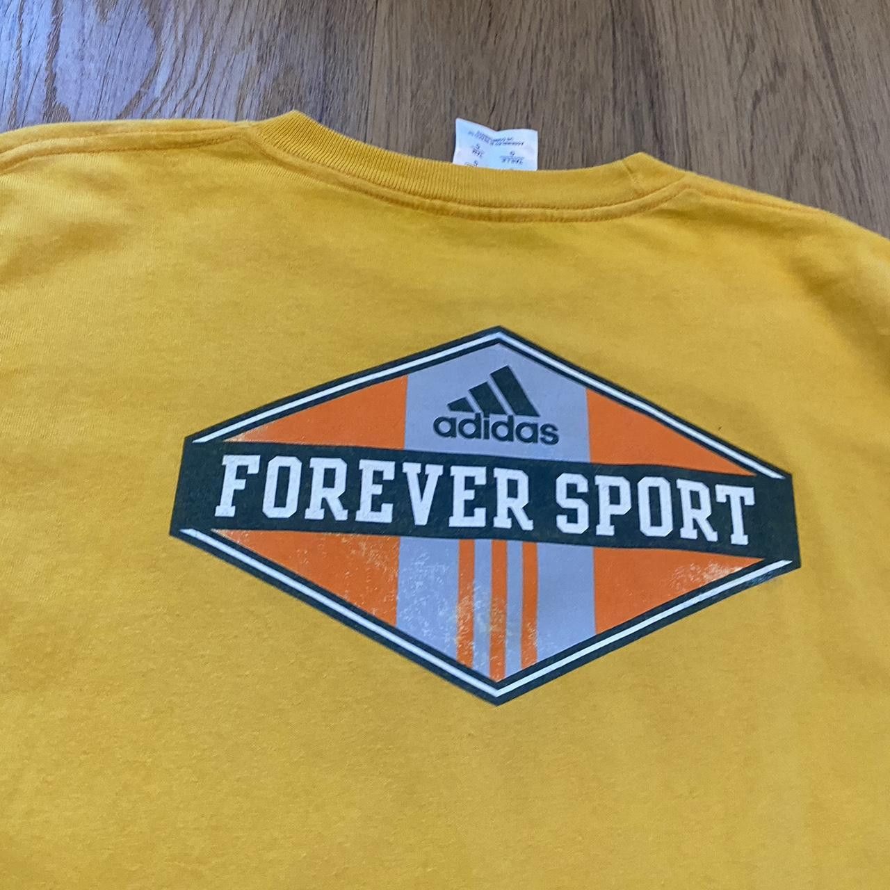 Adidas 2000s Yellow Adidas long sleeve with logo Size US XS / EU 42 / 0 - 3 Thumbnail
