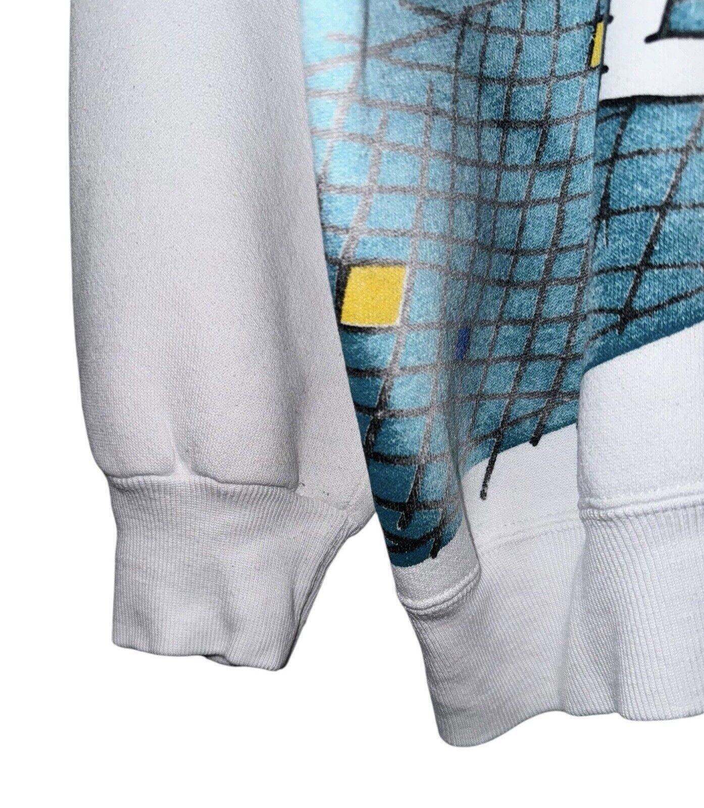Designer Vintage Reebok 1980s Pop Art Graphic Crewneck Sweater L Size US 34 / EU 50 - 4 Thumbnail