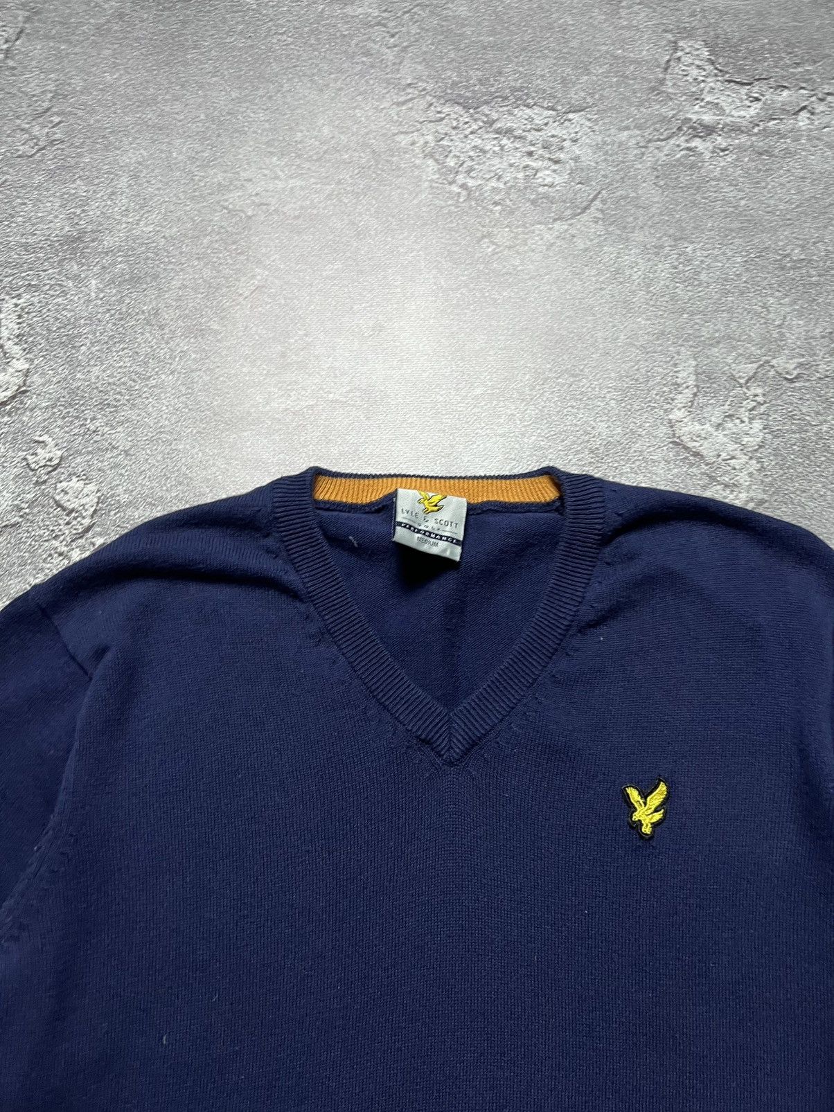 Lyle & Scott Vintage Lyle & Scott Sweater Long Sleeve Big Logo Lampas M Size US M / EU 48-50 / 2 - 2 Thumbnail