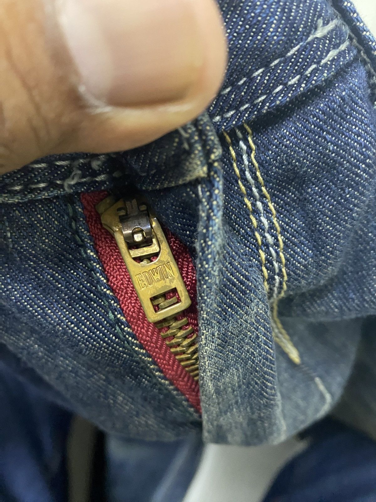 Edwin × Japanese Brand × Vintage EDWIN JEANS RARE DESIGN Size US 32 / EU 48 - 6 Thumbnail