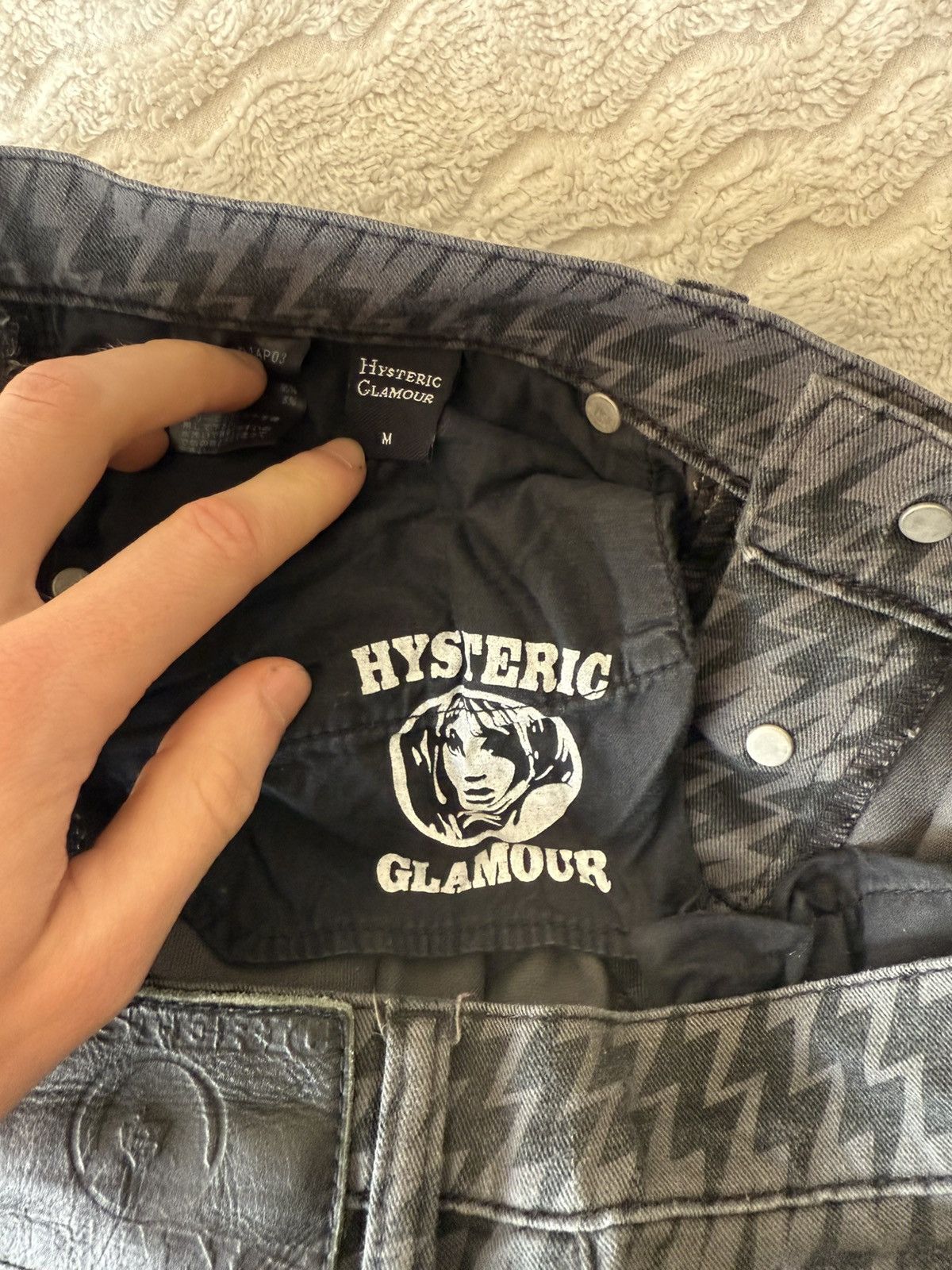 Hysteric Glamour HYSTERIC GLAMOUR LIGHTNING BOLT JEANS Y2K MADE IN JAPAN Size US 29 - 4 Thumbnail