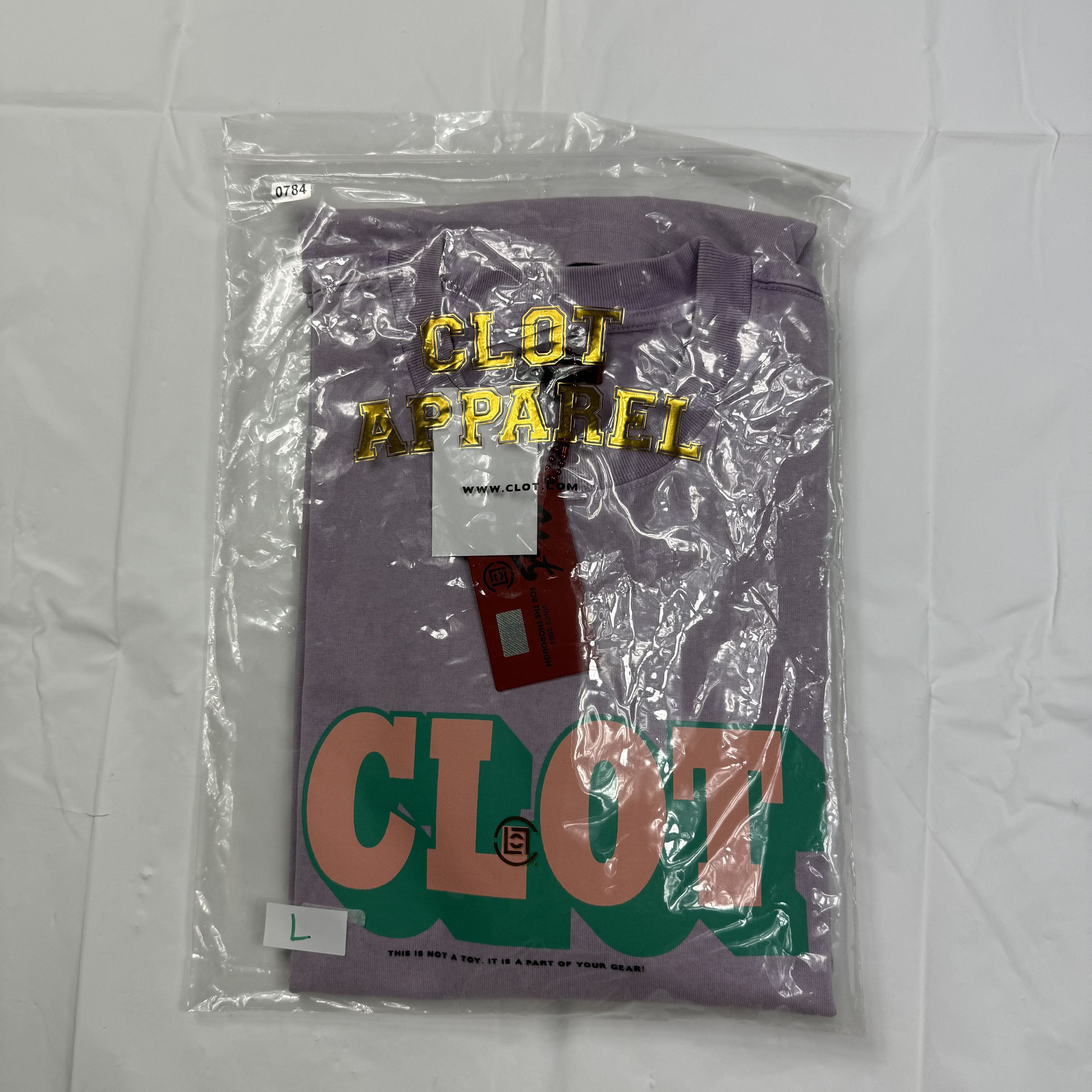 CLOT Clot Apparel Mens Purple Garment Dyed T-Shirt Size L Size US L / EU 52-54 / 3 - 6 Thumbnail
