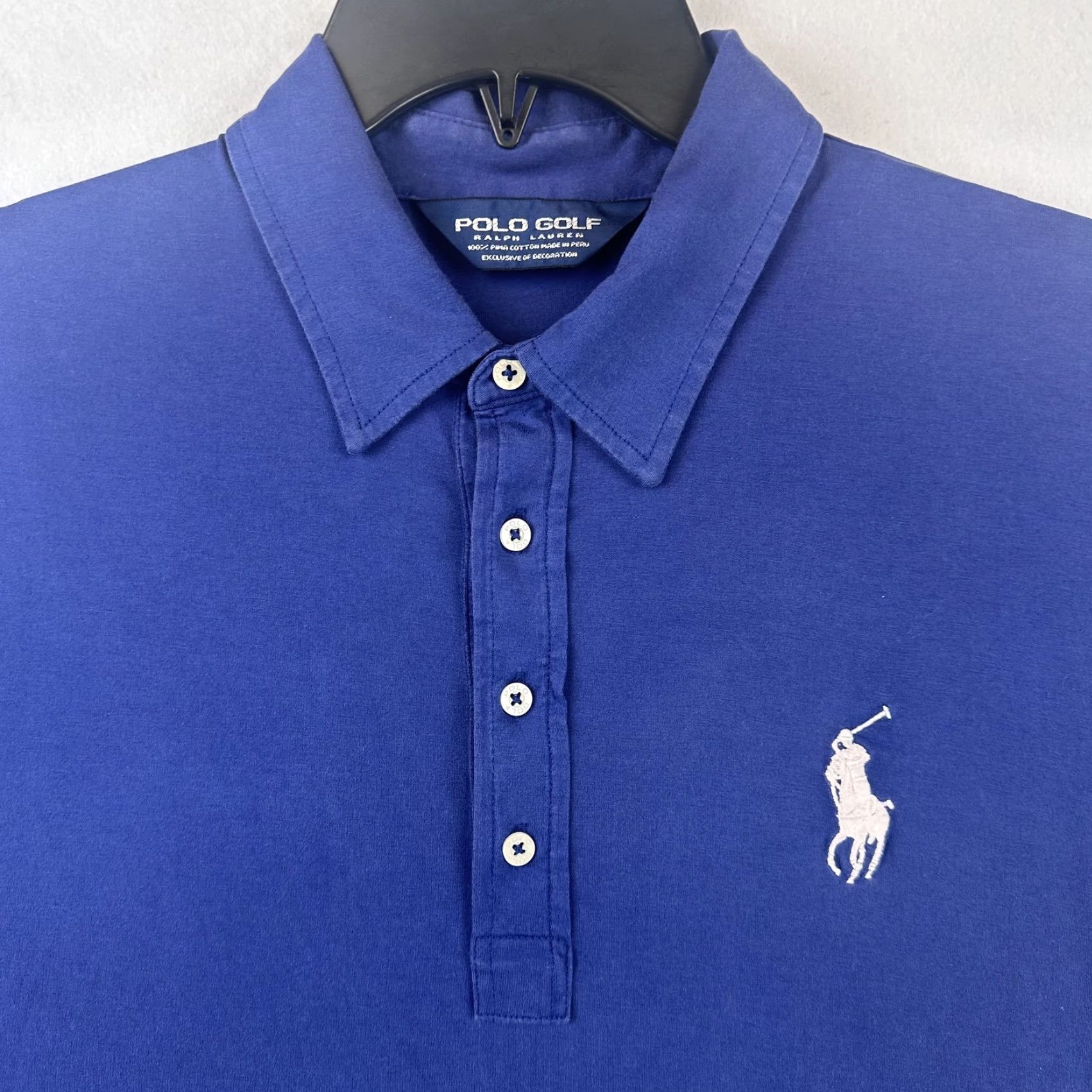 Polo Ralph Lauren Polo Ralph Lauren Polo Golf Mens XL Blue Shirt Club Classic Greenbrier PGA Tour Course Resort Embroidered Logo Size US XL / EU 56 / 4 - 3 Thumbnail