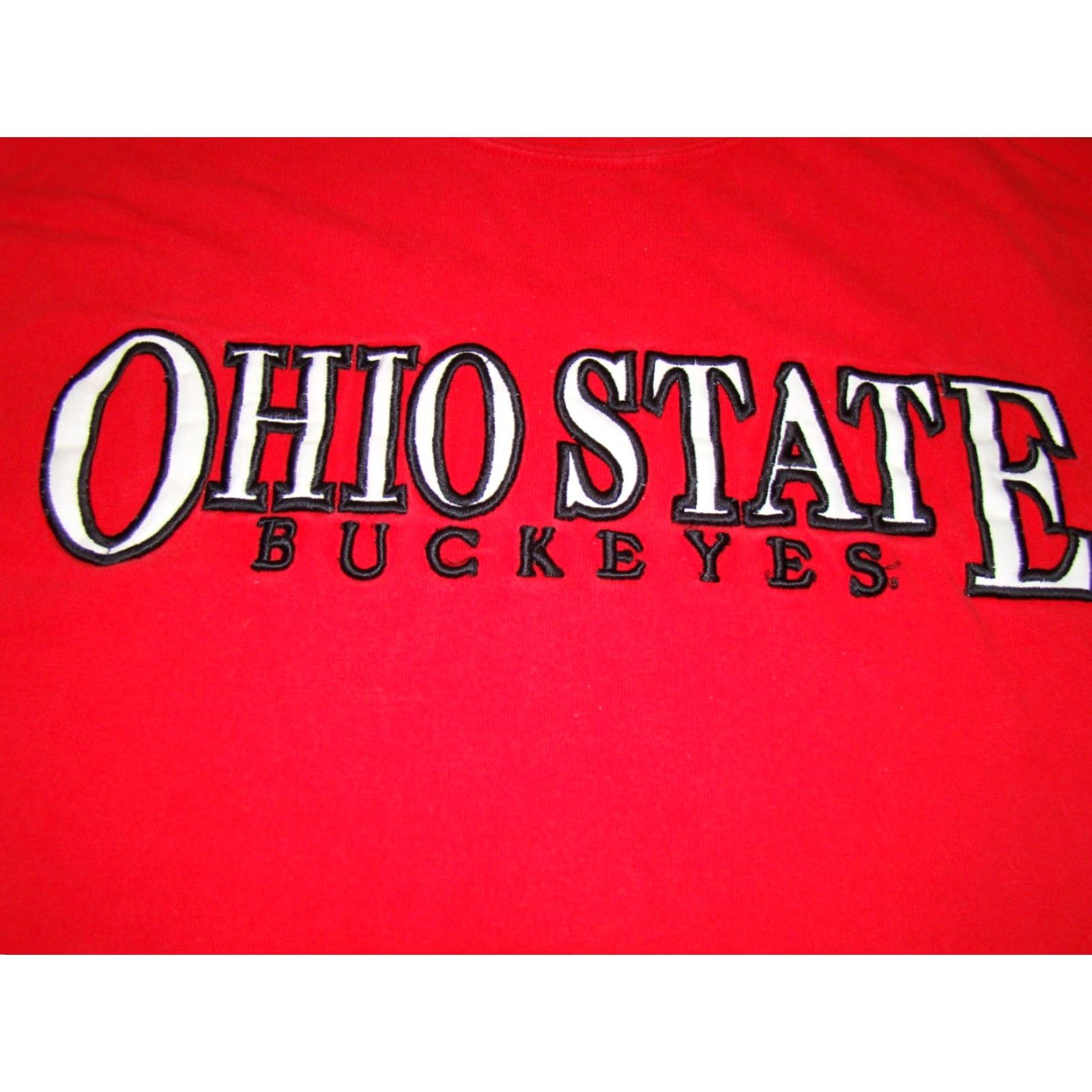Pro Player P2 by Pro Player Ohio State Buckeyes Red Black Long Sleeve Sweatshirt Mens Small Embroidered Crew Neck Sweatshirt Sports аксесс Size US S / EU 44-46 / 1 - 2 Thumbnail