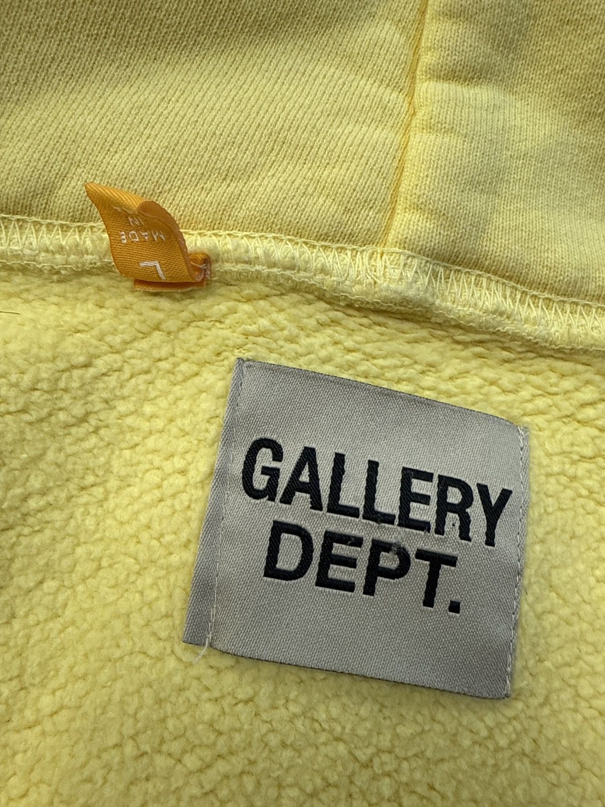 Gallery Dept. Gallery dept sleeve hooded sweatshirt yellow large Size US L / EU 52-54 / 3 - 6 Thumbnail