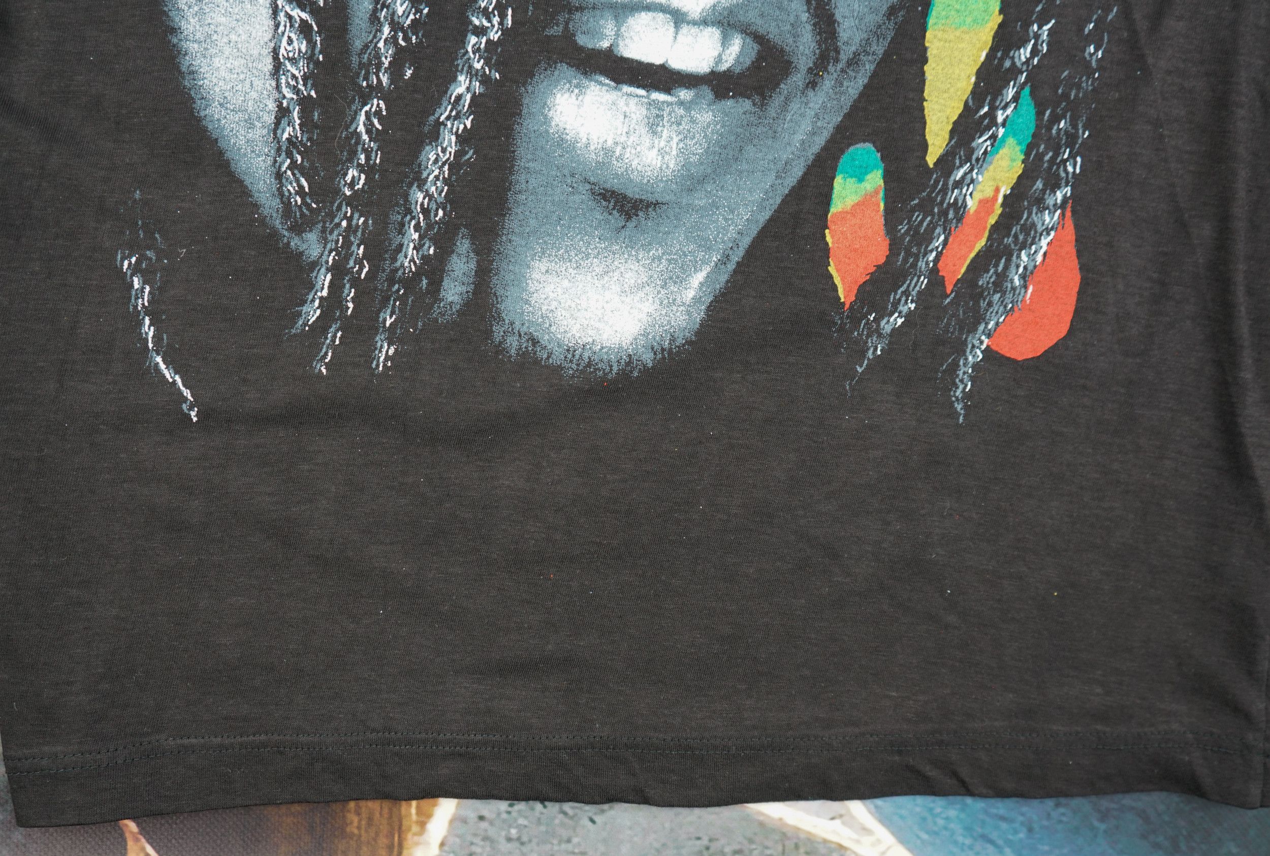 Band Tees × Bob Marley × Vintage Vintage 1990s Bob Marley All Over Print T-Shirt by Empire Size US L / EU 52-54 / 3 - 3 Thumbnail
