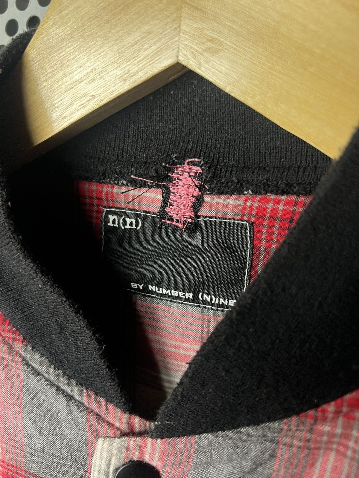 Number (N)ine Number (N)ine Takahiro Miyashita Shadow Plaid Bomber Jacket Size US M / EU 48-50 / 2 - 7 Thumbnail