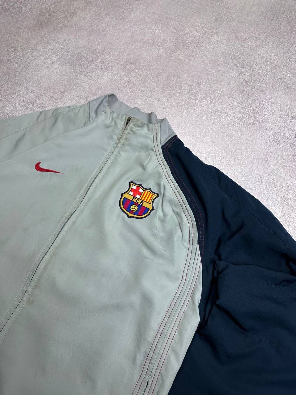 Nike × Vintage Vintage 90s Nike FC Barcelona Windbreaker Jacket Travis Y2K Size US L / EU 52-54 / 3 - 2 Thumbnail