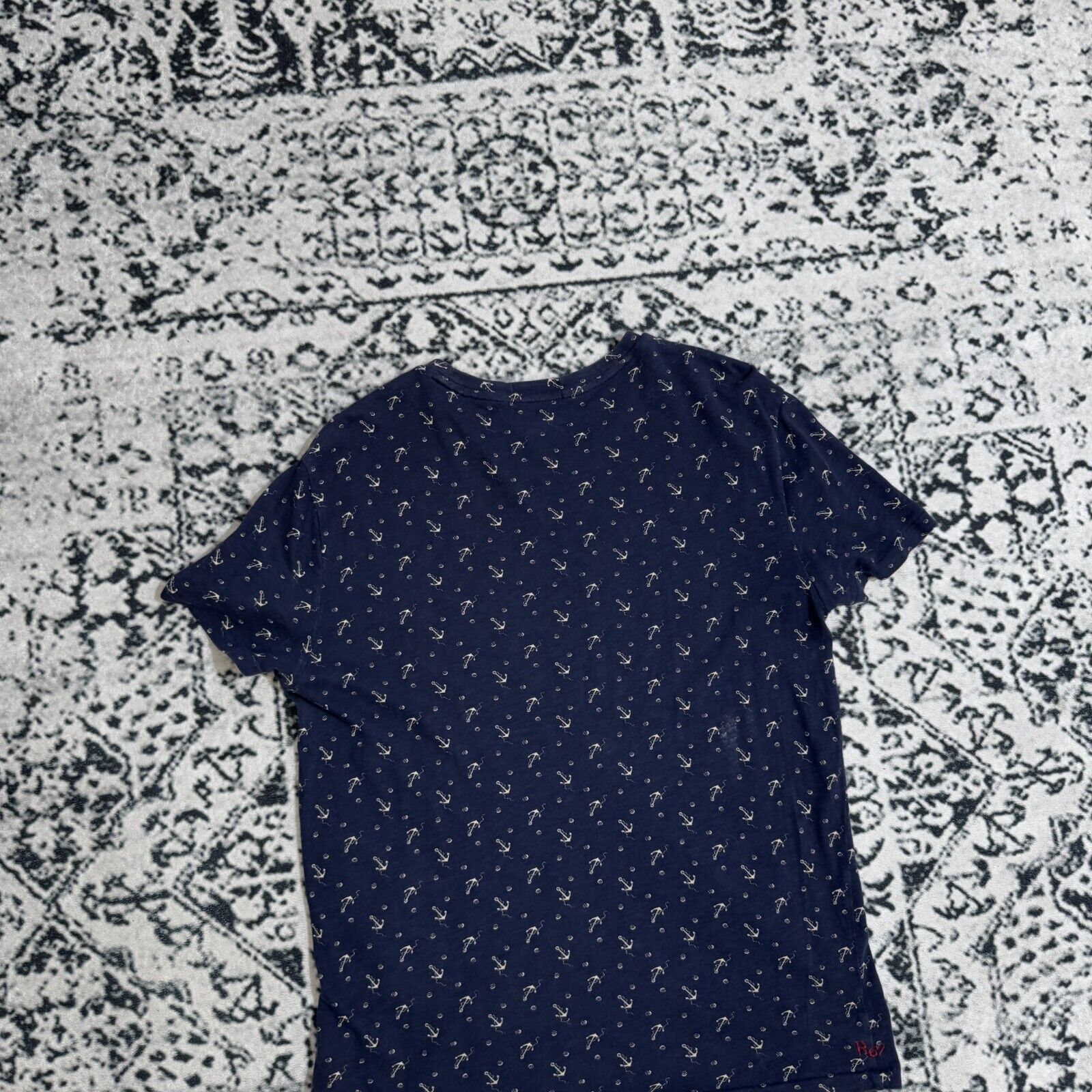 Ralph Lauren × Vintage Ralph Lauren Navy Cotton T-Shirt Size M Sailor Anchor Reg Size US M / EU 48-50 / 2 - 9 Thumbnail