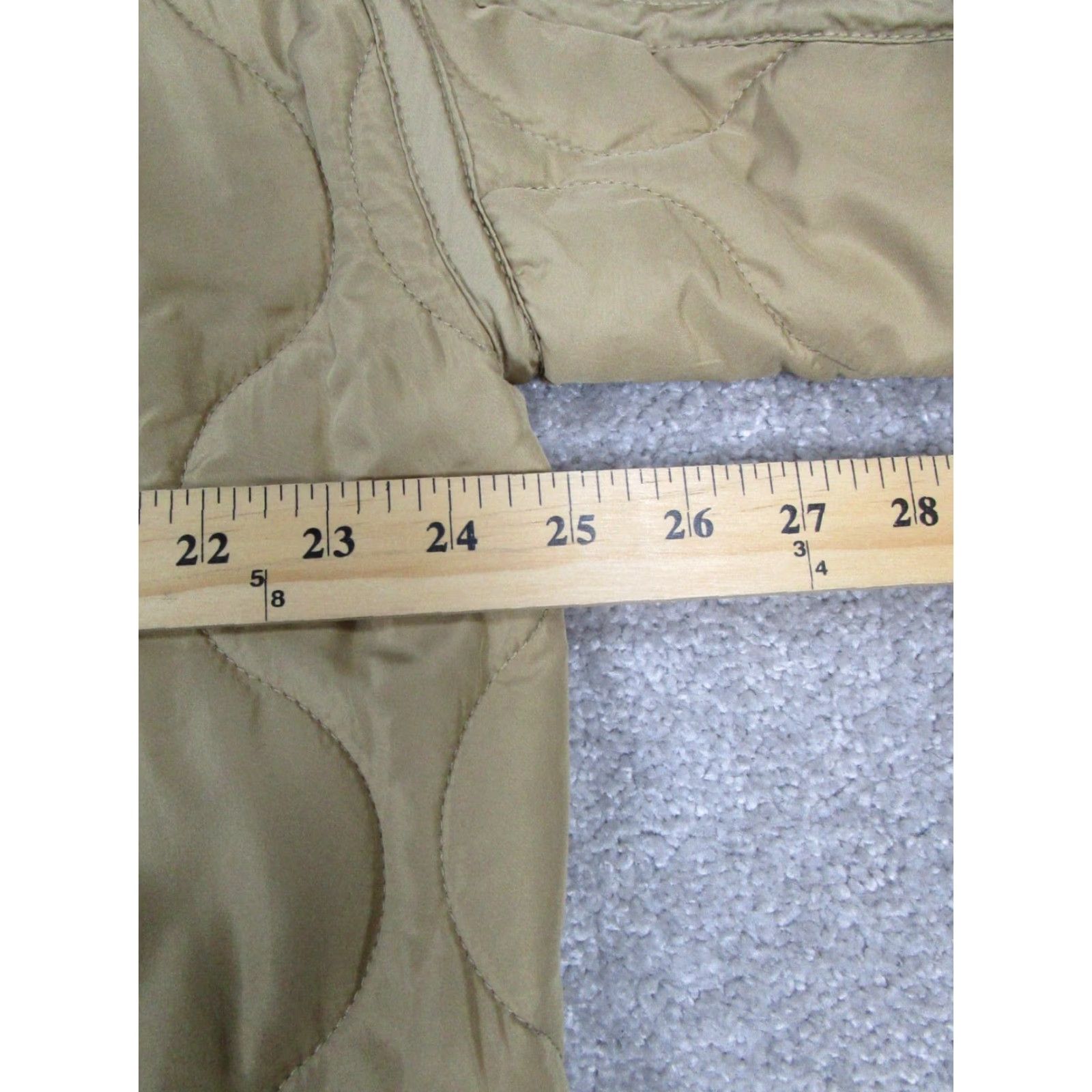 Lucky Brand Lucky Brand Jacket Womens Large Beige Quilted Insulated Puffer Size L / US 10 / IT 46 - 6 Thumbnail
