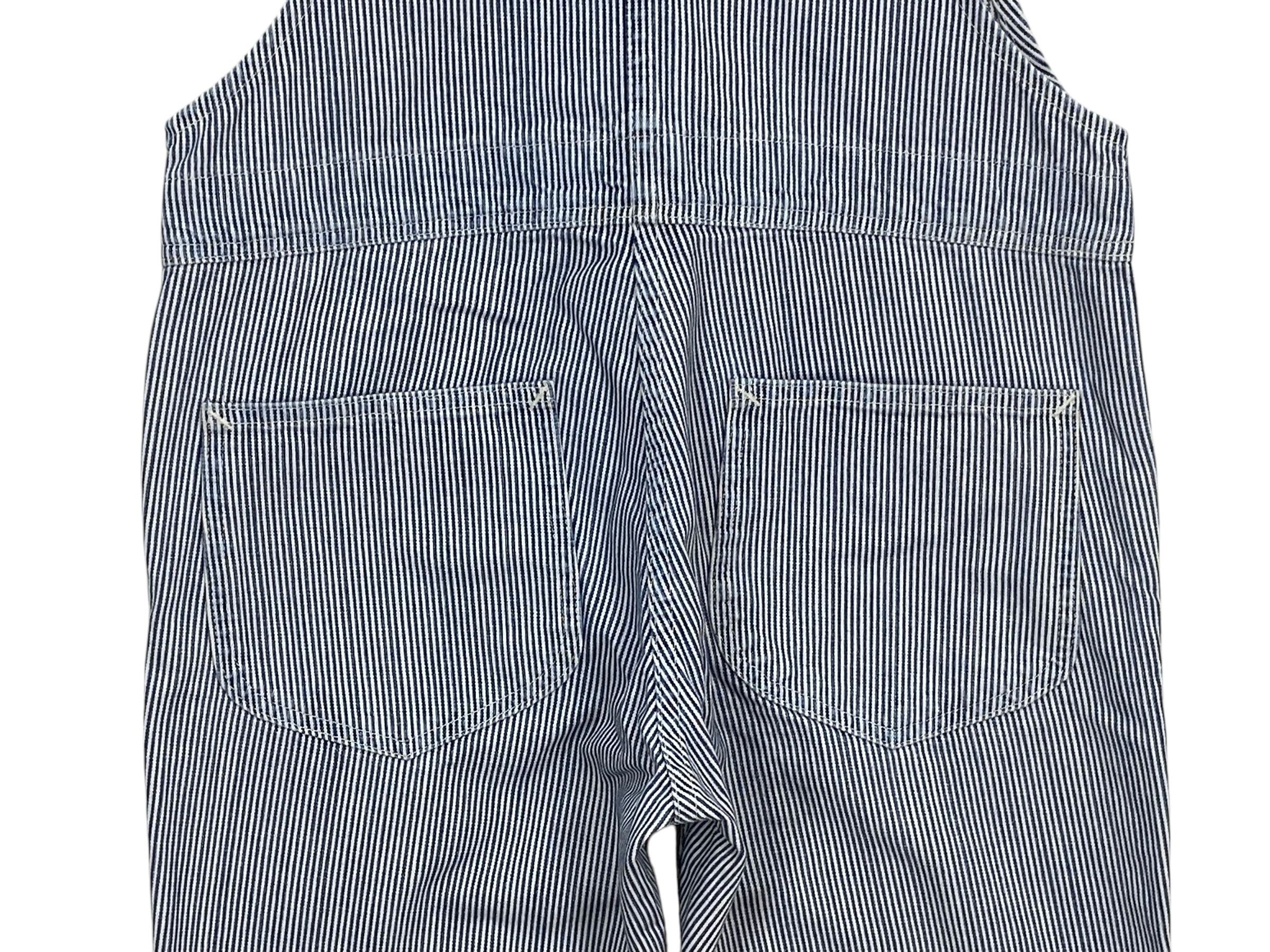 Japanese Brand × Lee Lee Stripes Denim Bib Overalls Hickory Workwear Size US 33 - 7 Thumbnail