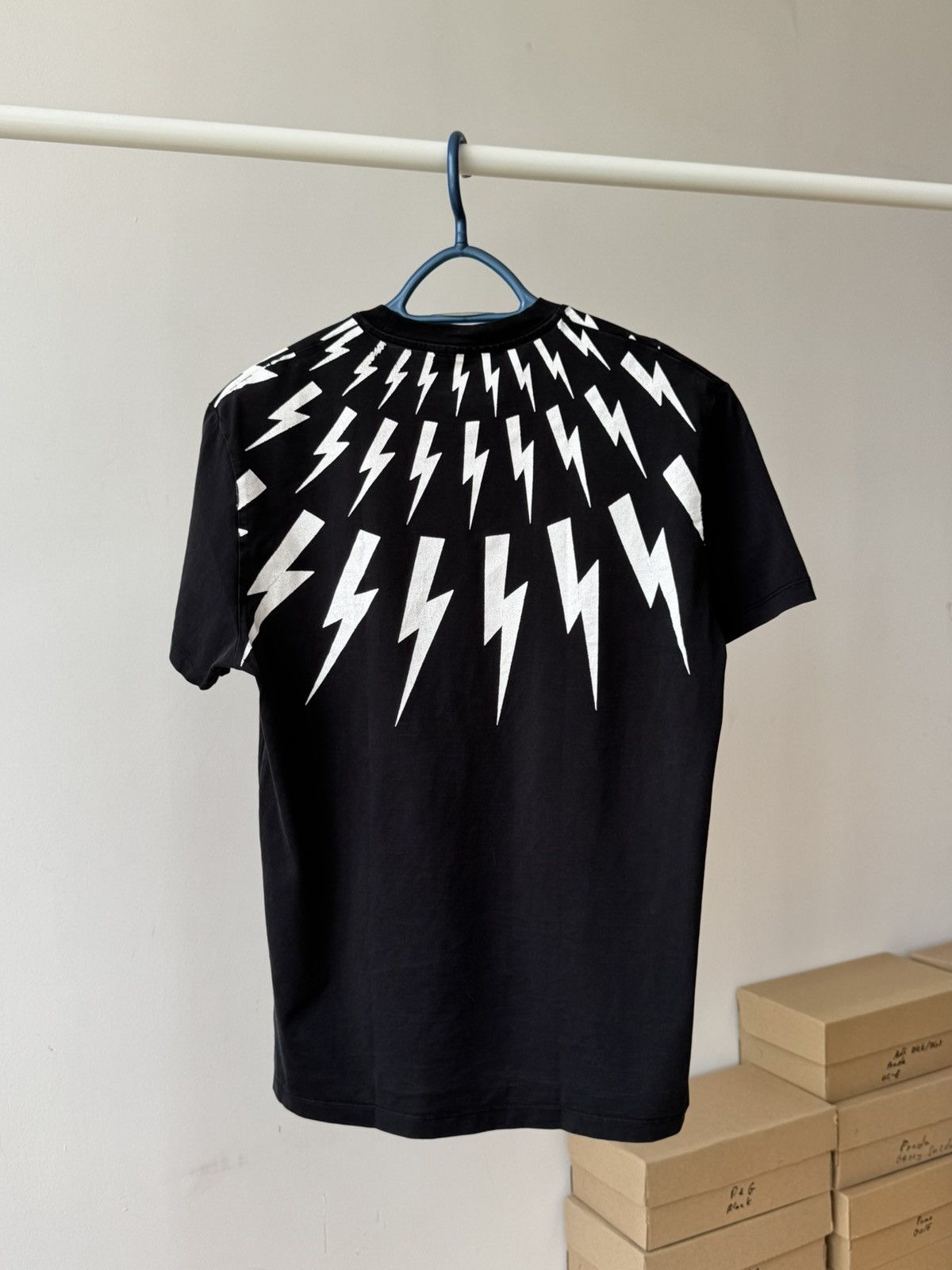 Neil Barrett Neil Barrett Thunderbolt Print T-shirt Size US M / EU 48-50 / 2 - 3 Thumbnail