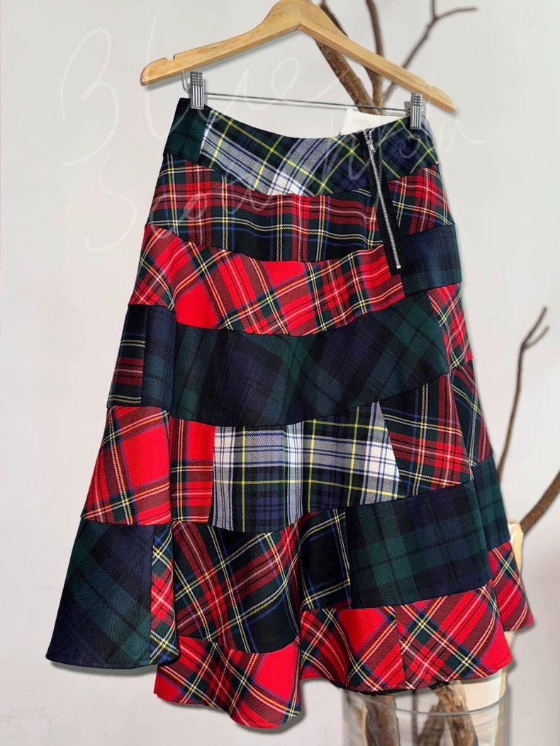 Comme des Garcons Comme des Garcons size M Multicolor plaid skirt Size 24" / US 00 / IT 34 - 1 Thumbnail