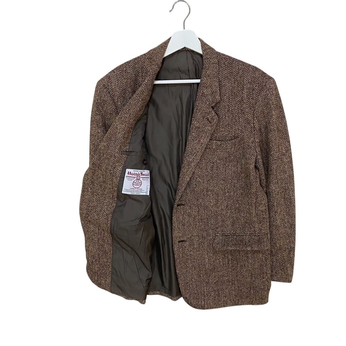 Harris Tweed 🌟HARRIS TWEED X MEN’S BIGI WOOL KNIT HERRINGBONE JACKET Size US S / EU 44-46 / 1 - 3 Thumbnail
