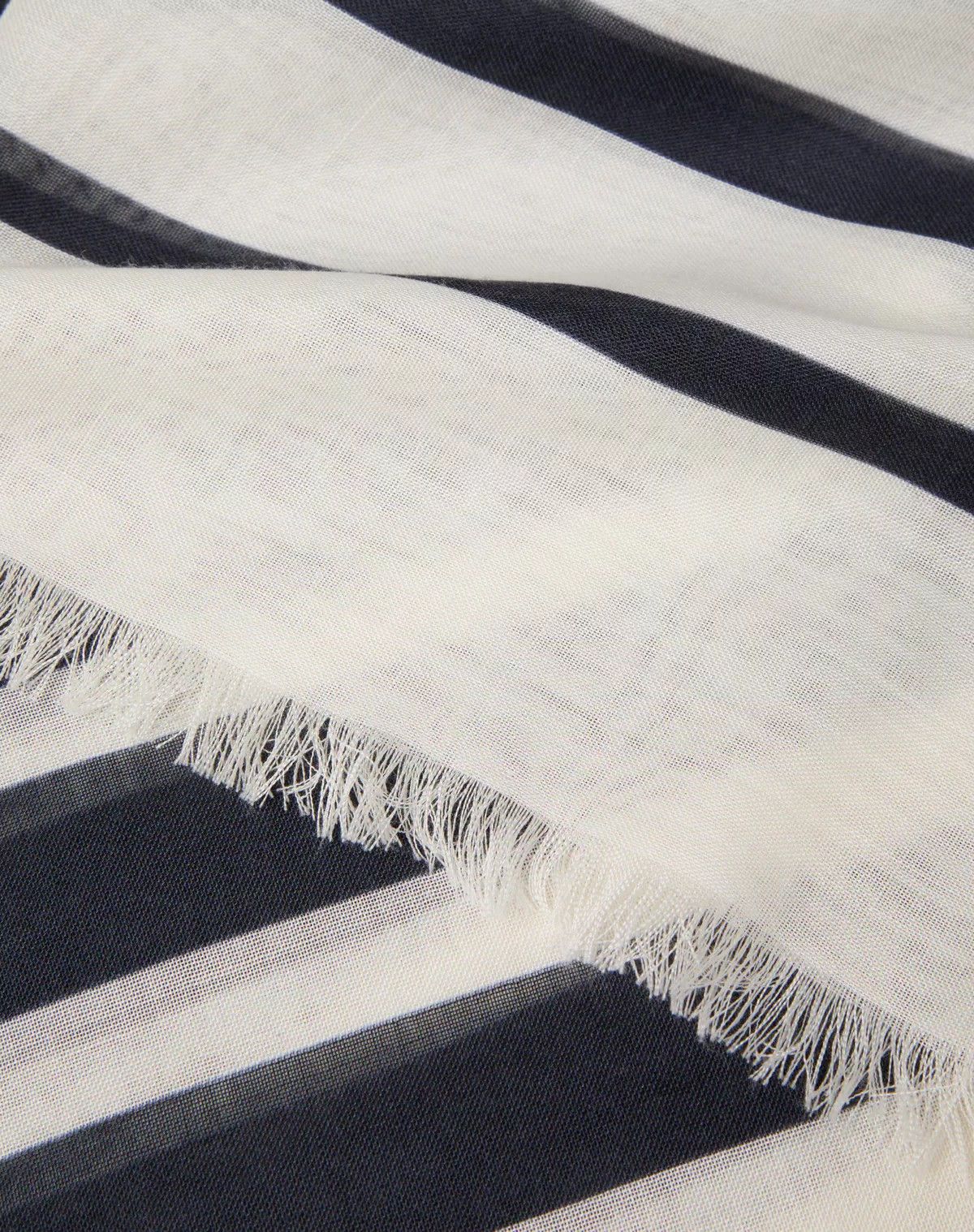 Valentino oc11z0725 Size:OS/Shawl In Cashmere And Silk in Blue/White Size ONE SIZE - 2 Thumbnail