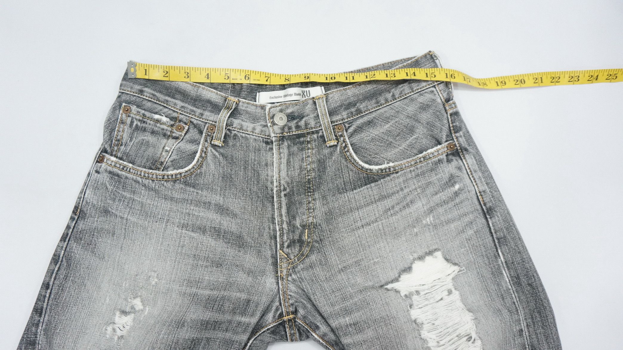 Edwin 🔥 EDWIN XV Vintage Distressed Ripped Jeans Size US 31 - 12 Thumbnail