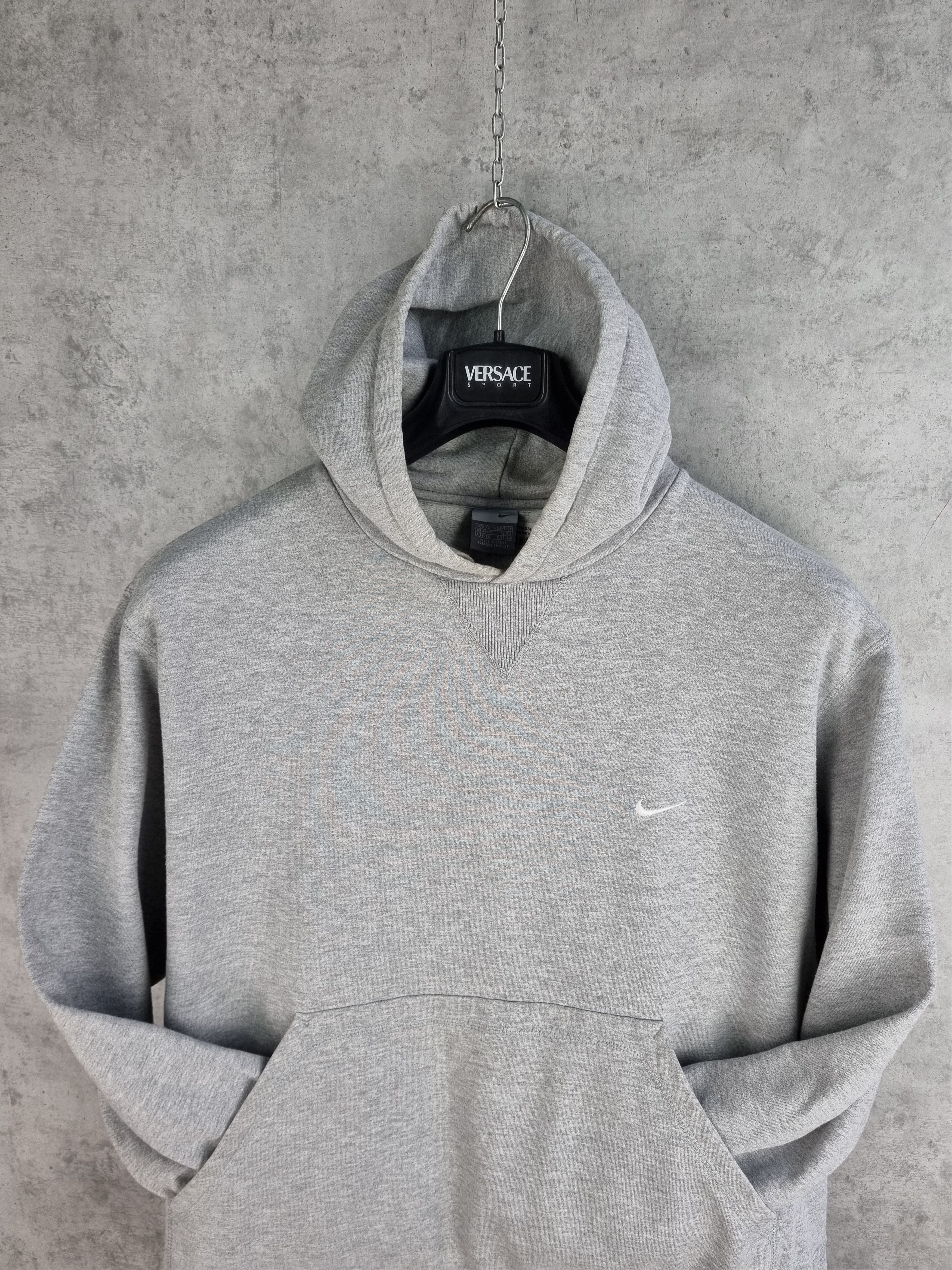 Nike × Vintage Vintage NIKE Swoosh Grey Hoodie Travis Scott Style Size US M / EU 48-50 / 2 - 8 Thumbnail