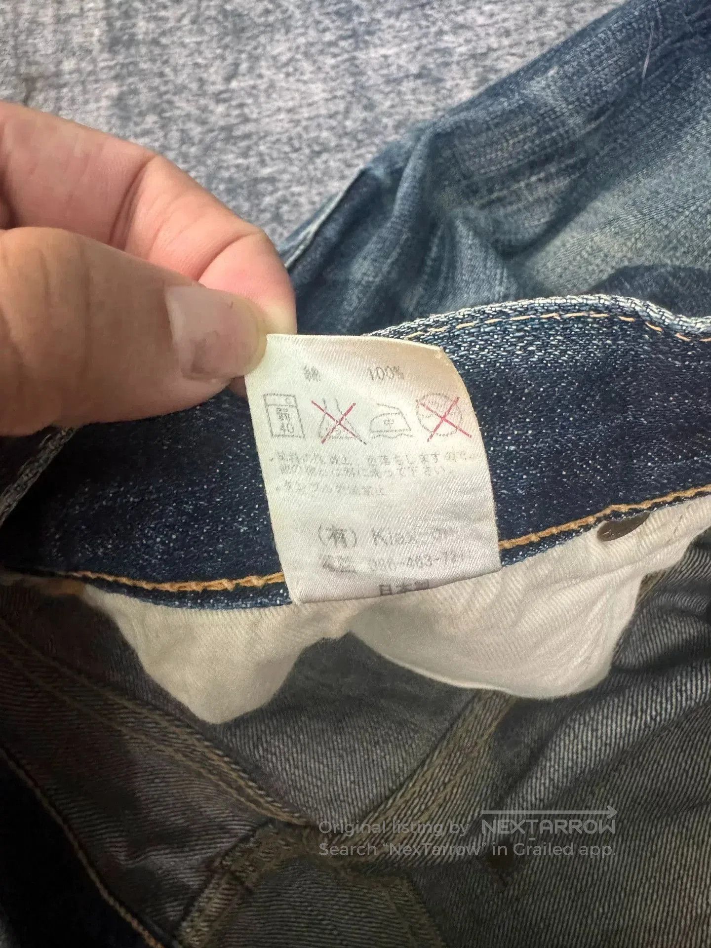 Vintage Vintage The Strike Gold SG101 Retro Blue Jeans. Size US 31 - 6 Thumbnail