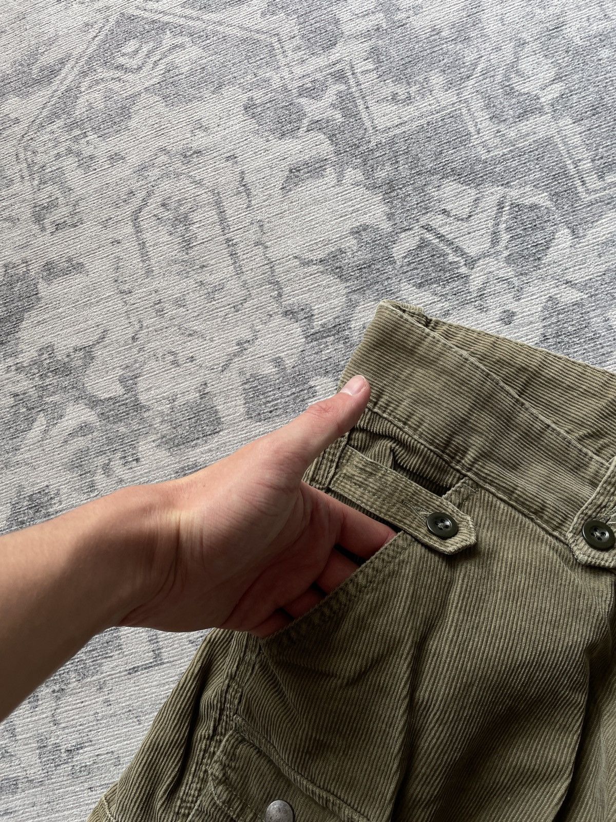Polo Ralph Lauren Vintage Polo Ralph Lauren Cargo Pants Velvet Corduroy Army Size US 32 / EU 48 - 7 Thumbnail