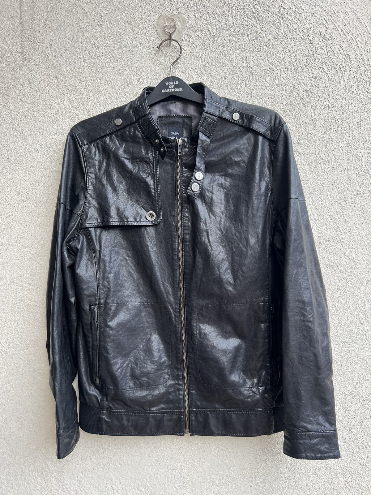 Saba Mens SABA MW10075 Lamb Leather Racer Jacket Size US S / EU 44-46 / 1 - 20 Thumbnail
