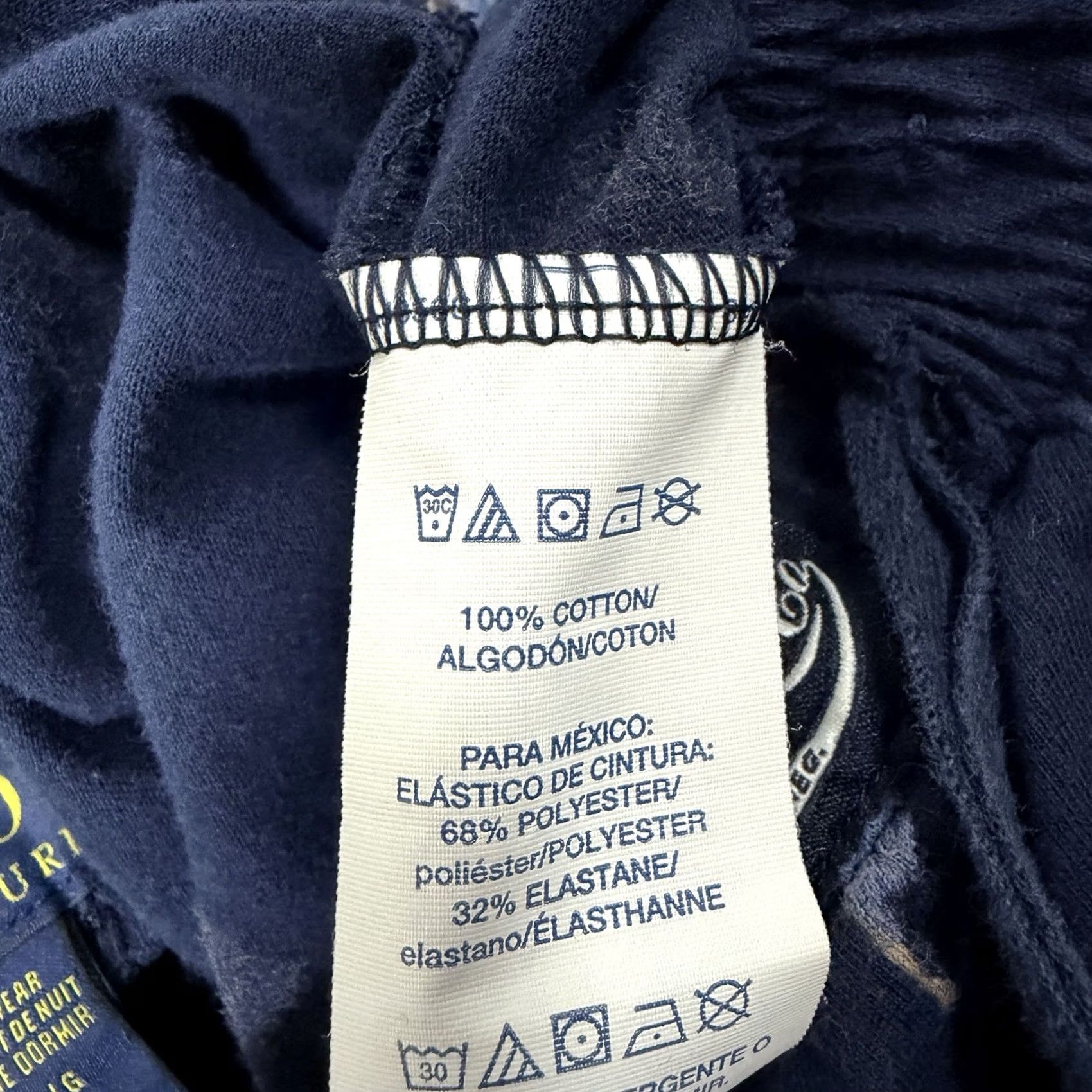 Polo Ralph Lauren Polo Ralph Lauren Bear Pajama Joggers Mens Size Large Navy Blue (Actual 30x29) Blue 90s Logo Sleepwear Size US L / EU 52-54 / 3 - 7 Thumbnail