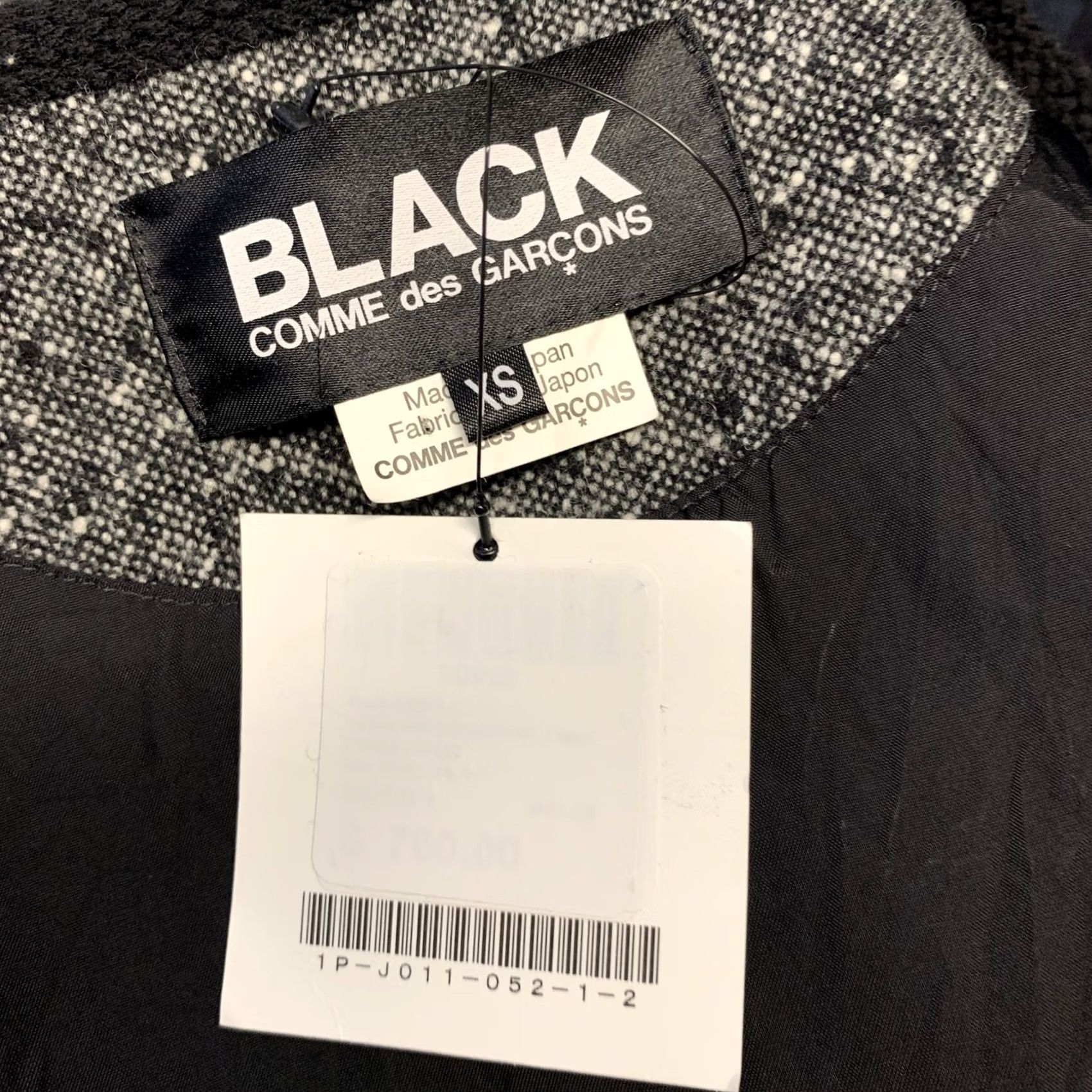 Comme des Garcons Girl COMME des GARCONS BLACK Jacket XS Green & White Tweed Wool Nylon Men Size US XS / EU 42 / 0 - 7 Thumbnail