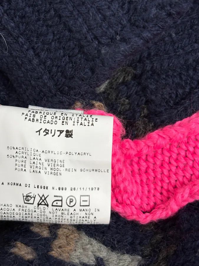 Dolce & Gabbana AW2006 Dolce & Gabbana Blue & Pink Buttoned Wool Sweater Size US M / EU 48-50 / 2 - 9 Thumbnail
