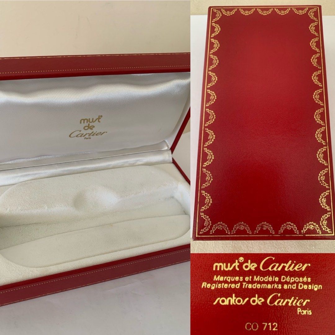 Cartier must de Cartier Santos Vintage Eyewear Red Box Case ONLY Size ONE SIZE - 1 Thumbnail
