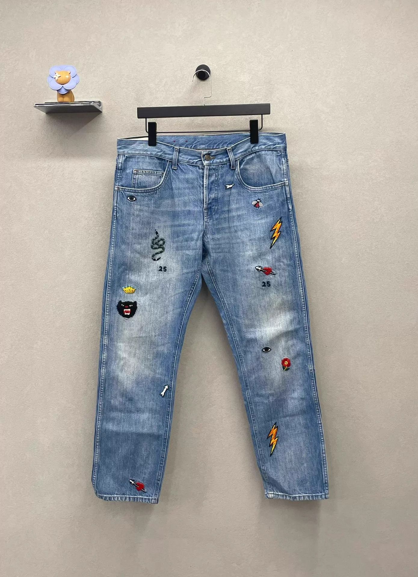 Gucci Gucci 36 Embroidered Unique Jeans (Spring/Fall) Size US 36 / EU 52 - 1 Thumbnail