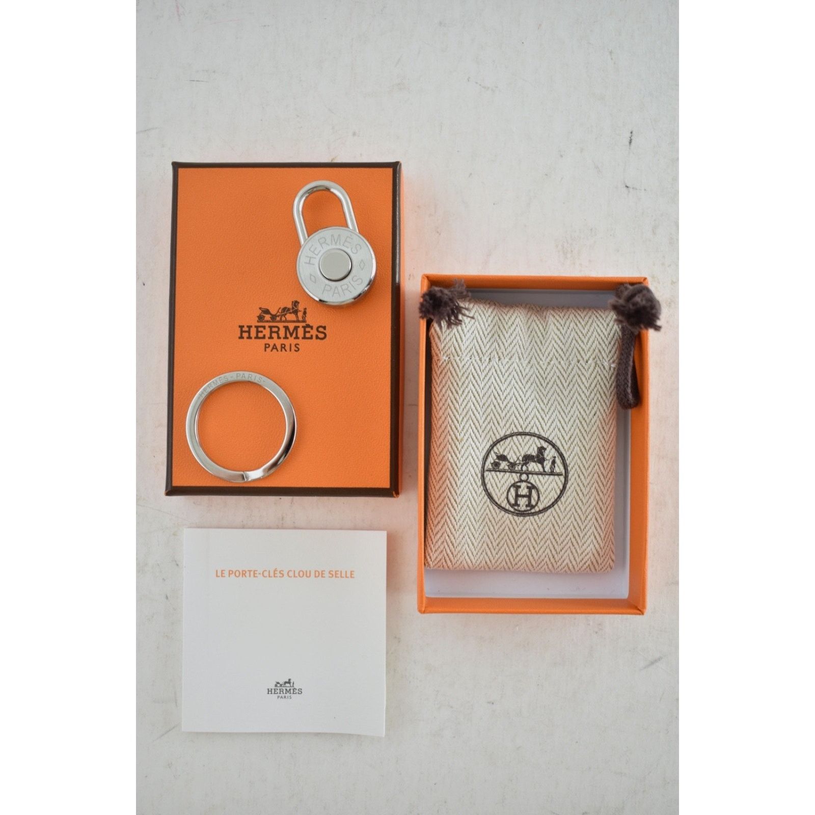 Hermes Hermes Clou De Selle Keyring Bag Charm Kelly Birkin Padlock Size ONE SIZE - 2 Thumbnail