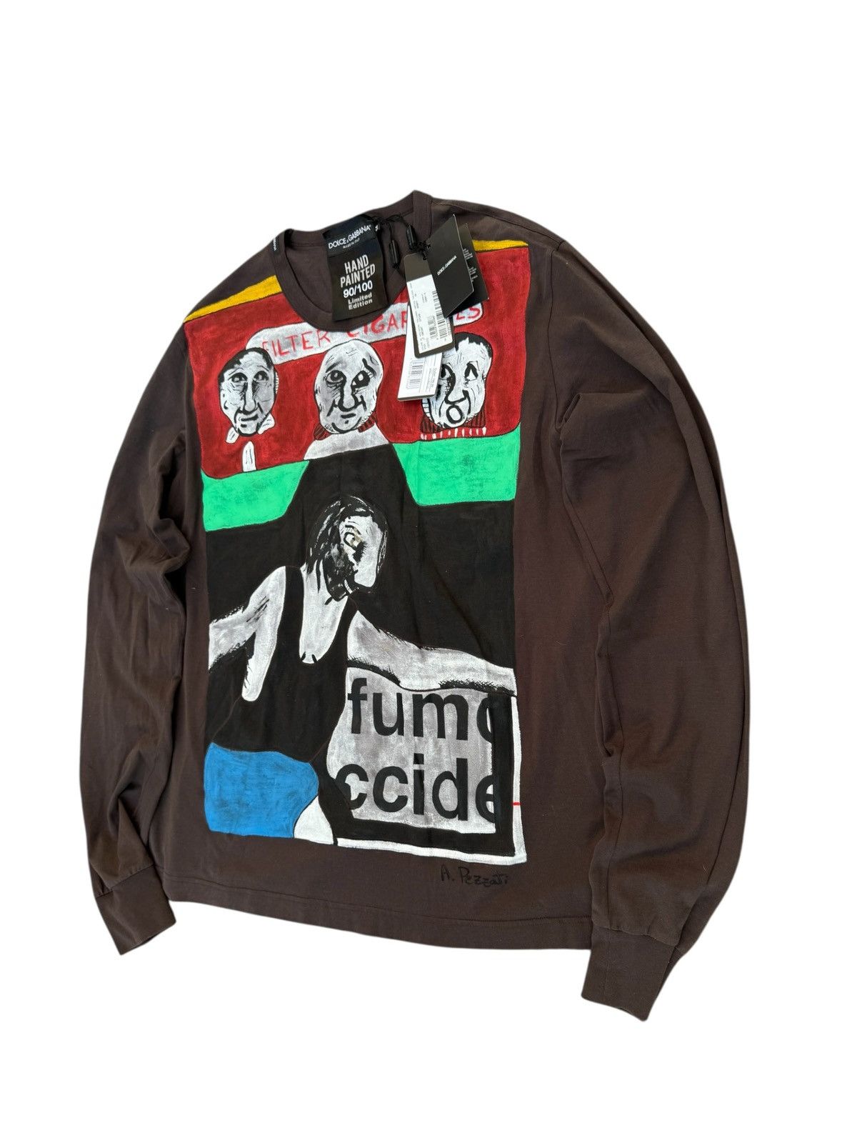 Dolce & Gabbana Dolce and Gabbana hand painted longsleeve Size US L / EU 52-54 / 3 - 2 Thumbnail