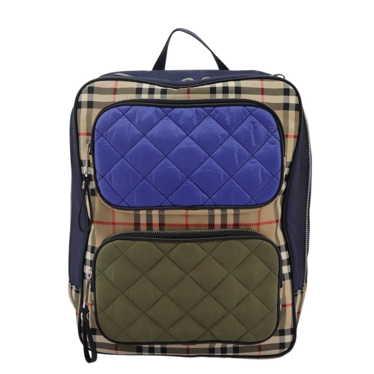 Nova Check Multicolour Synthetic Backpack Bag (Pre-Owned)