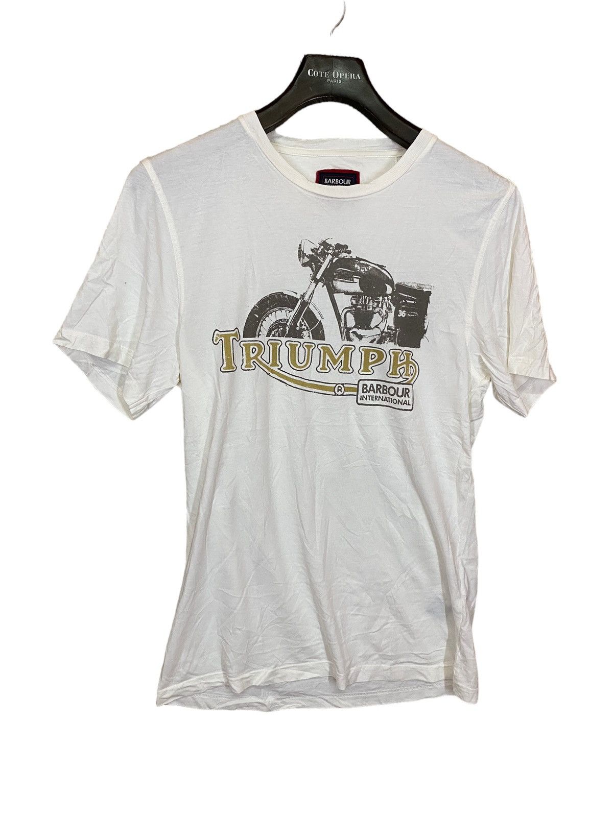 Barbour × Japanese Brand × Vintage Barbour x triumph tshirt size m Size US M / EU 48-50 / 2 - 2 Thumbnail