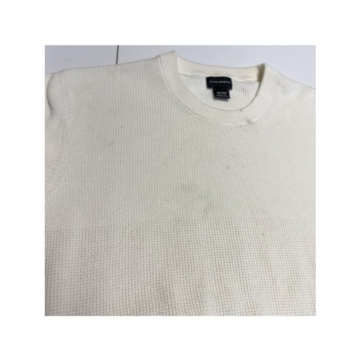Club Monaco Club Monaco Knit Sweater Shirt Mens 2XL White Cotton Size US XXL / EU 58 / 5 - 4 Thumbnail