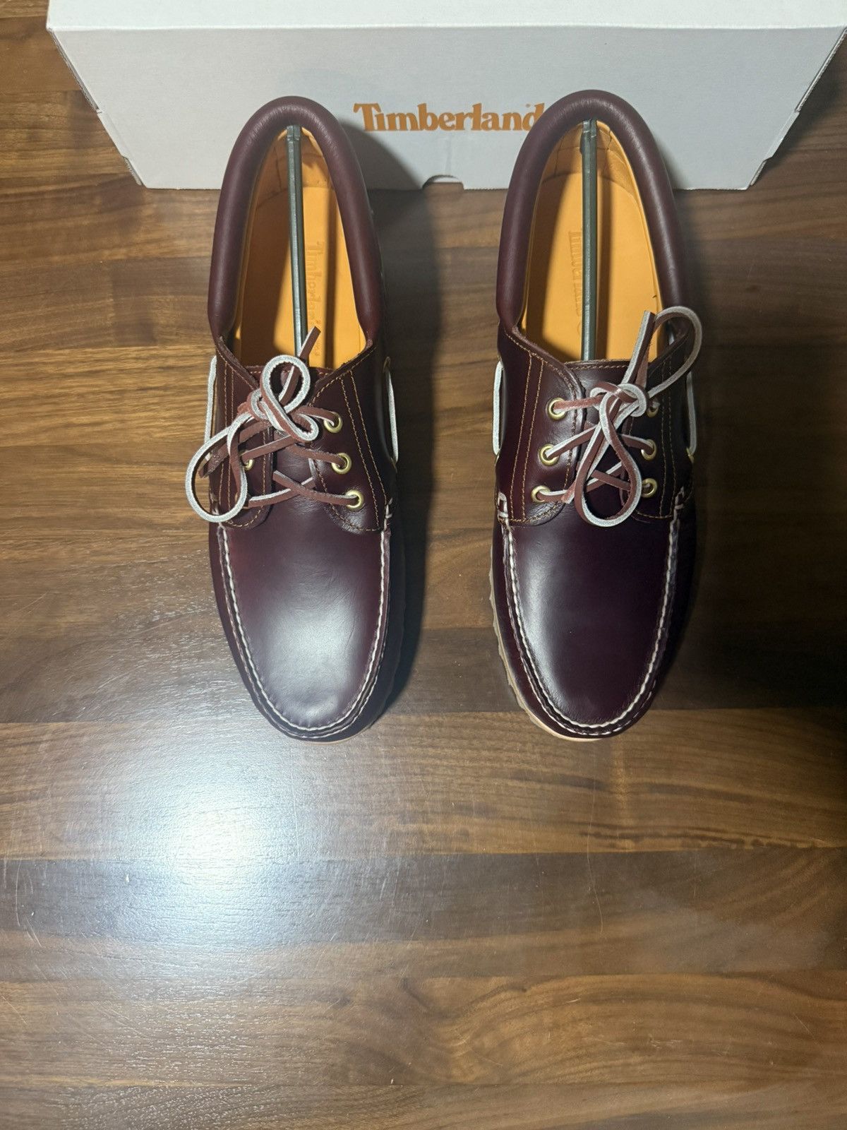 Timberland Timberland® Authentic 3-Eye Lug Handsewn Boat Shoe Burgundy Size US 11 / EU 44 - 5 Thumbnail