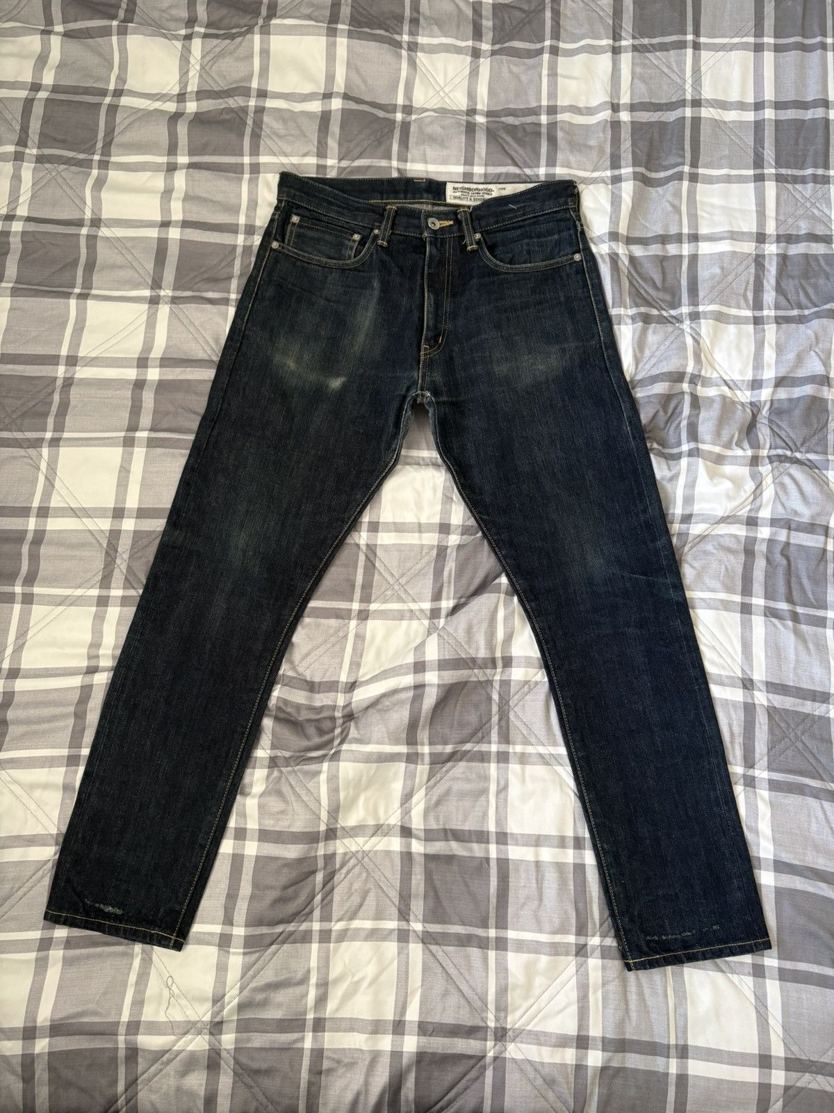 Neighborhood Neighborhood Deep Narrow Rigid Indigo 14oz Selvedge Denim Size US 30 / EU 46 - 1 Thumbnail