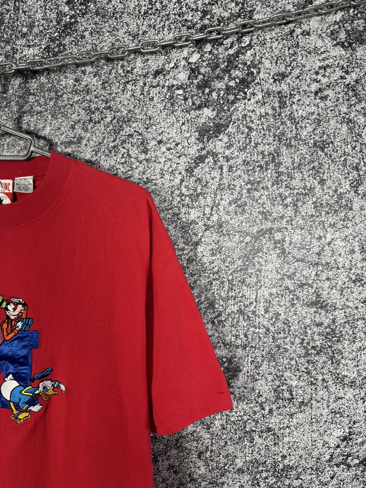 Disney Vintage Mickey Inc. Tee Embroidered Logo Donald Duck Guffy Size US L / EU 52-54 / 3 - 2 Thumbnail