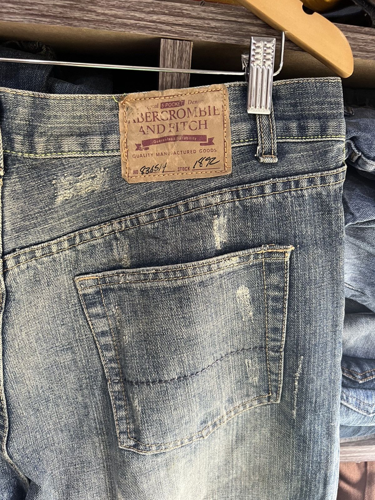 Abercrombie & Fitch 🔥Abercrombie & Fitch Boot Cut Distressed Denim Size US 36 / EU 52 - 15 Thumbnail