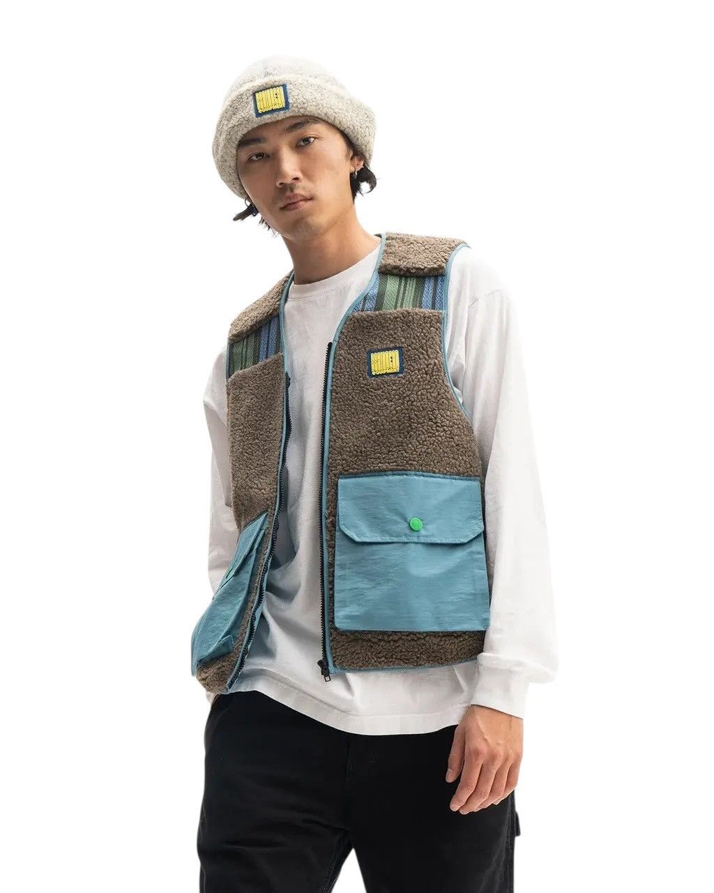 Brain Dead Brain Dead Sherpa Tactical Vest Brown/Sky Size L Size US L / EU 52-54 / 3 - 1 Thumbnail