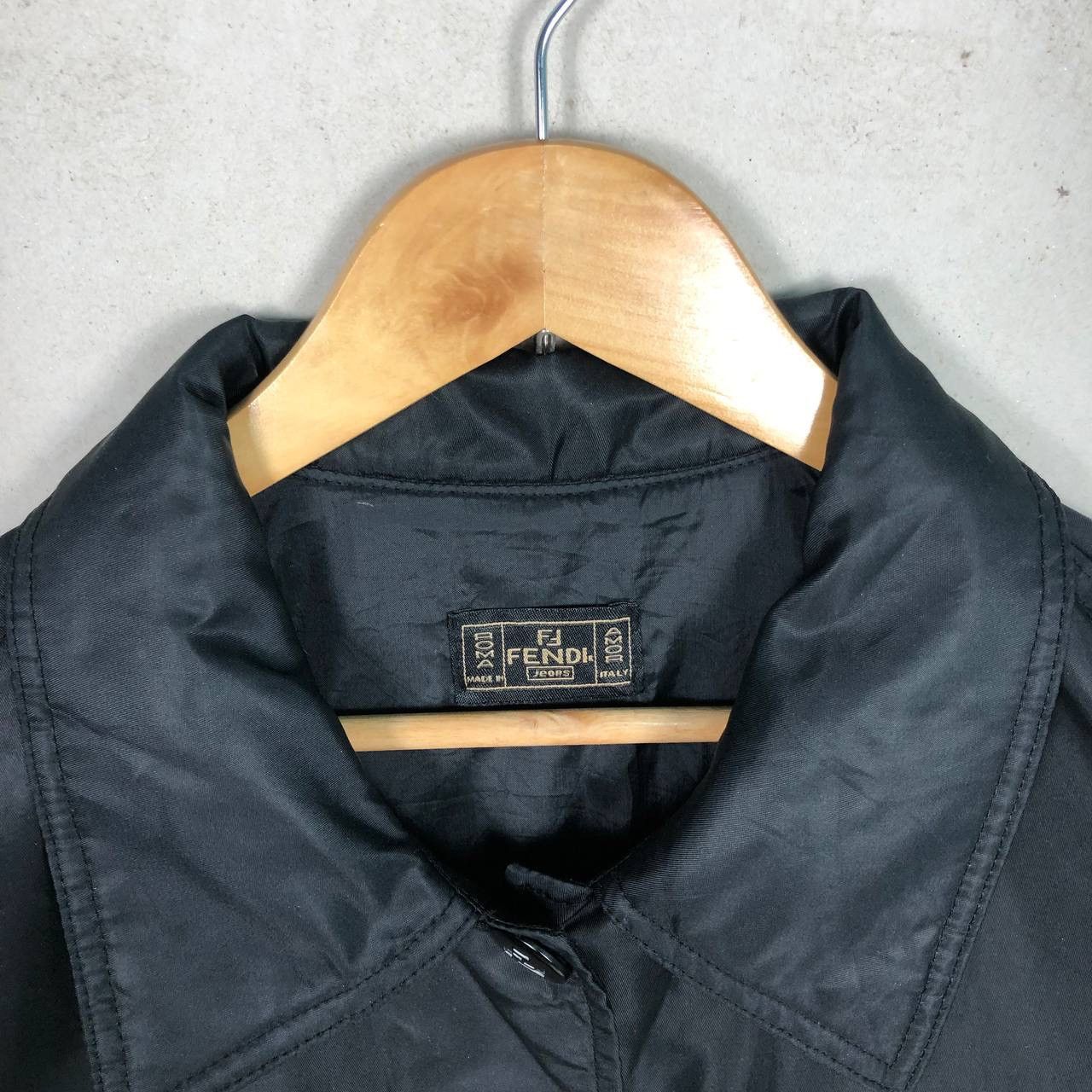 Vintage Fendi Roma Amor Zucca Monogram Jacket Black